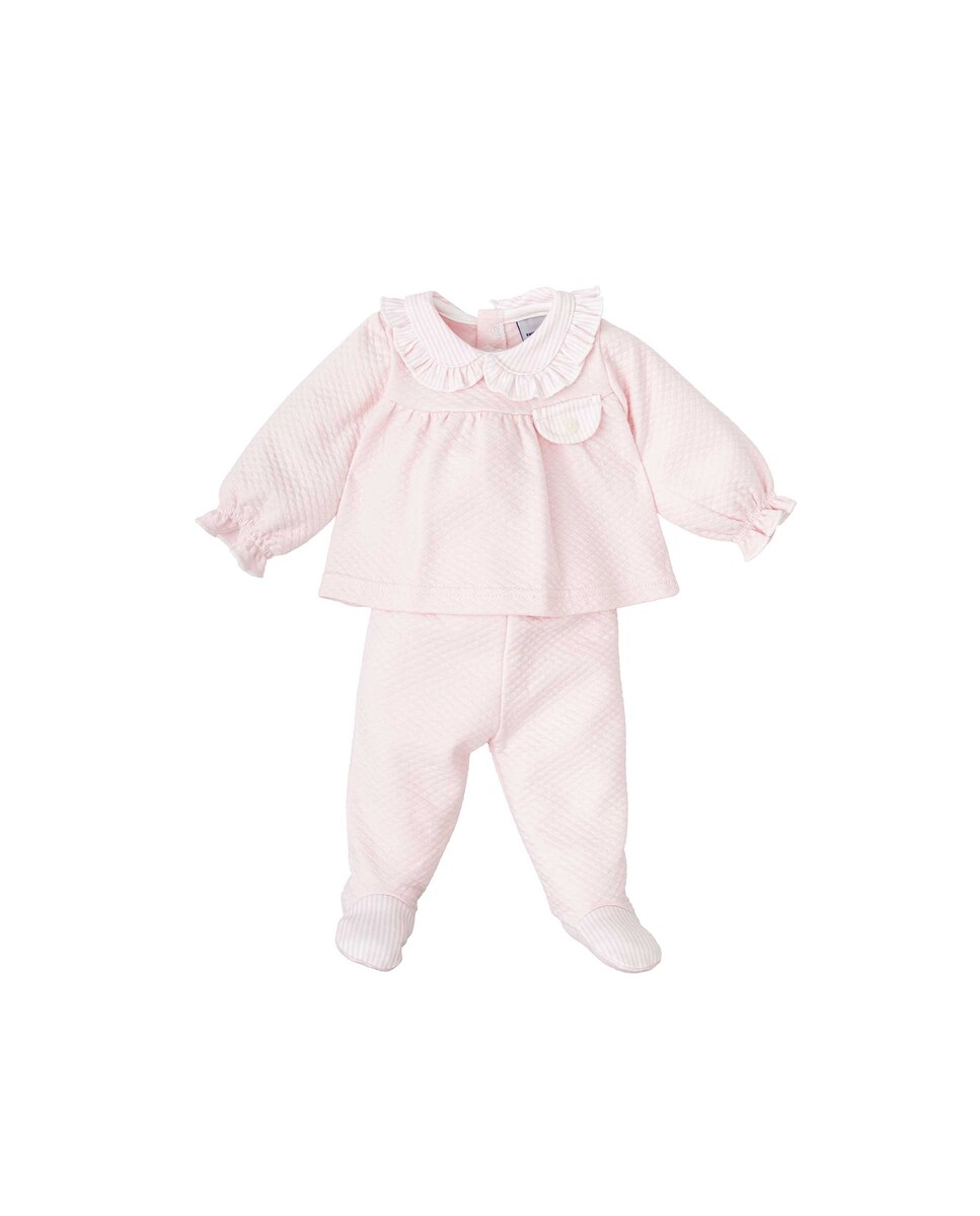 Conjunto Bebé Primavera-Verano De Babidu Camiseta De Cuello Bebé