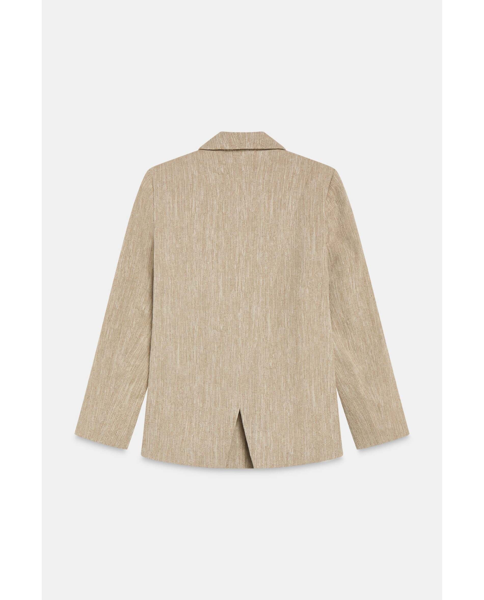 Blazer de mujer de lino - Bimani - Beige Beige-4