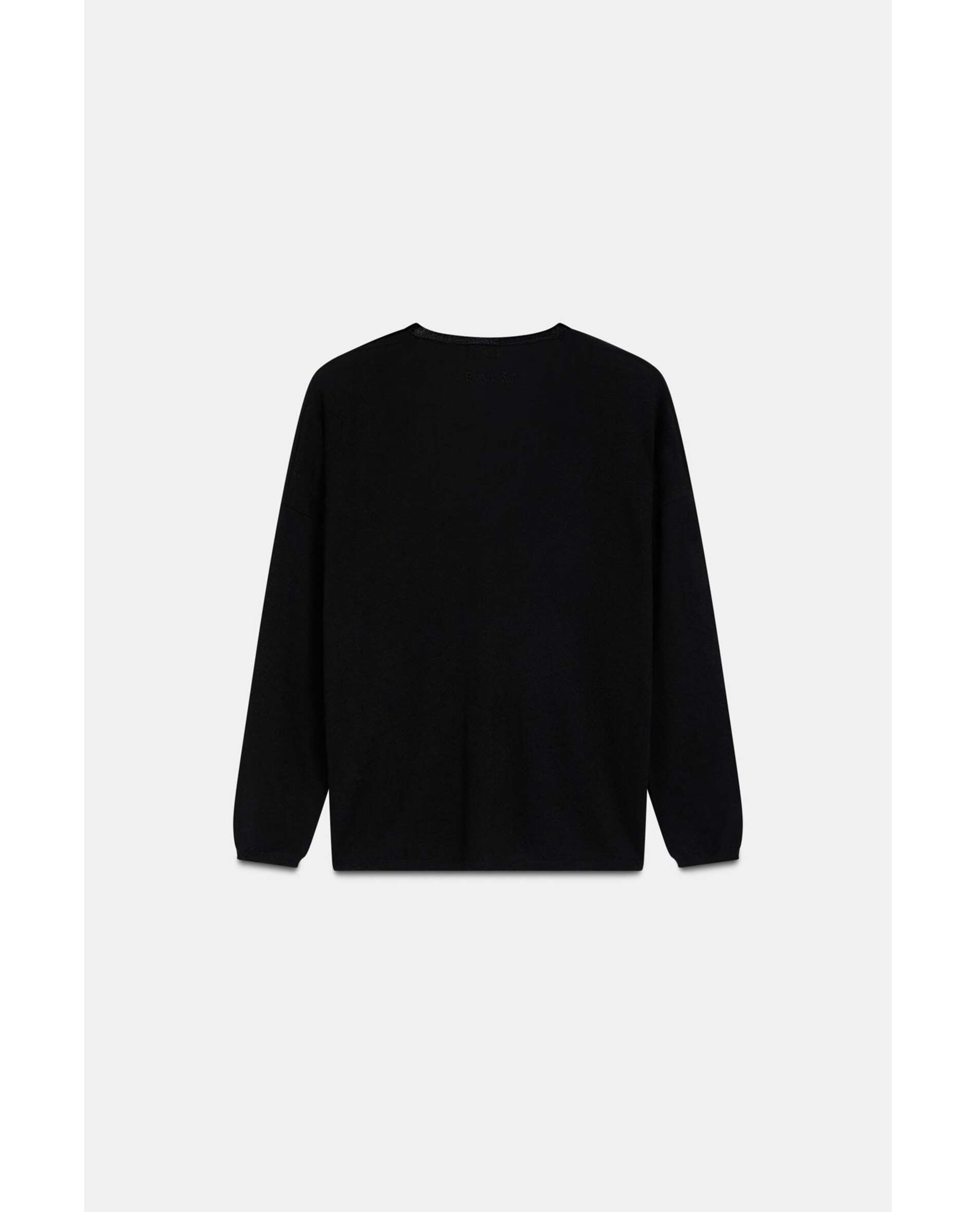 Jersey de mujer fino de lana - Bimani - Negro Negro-3