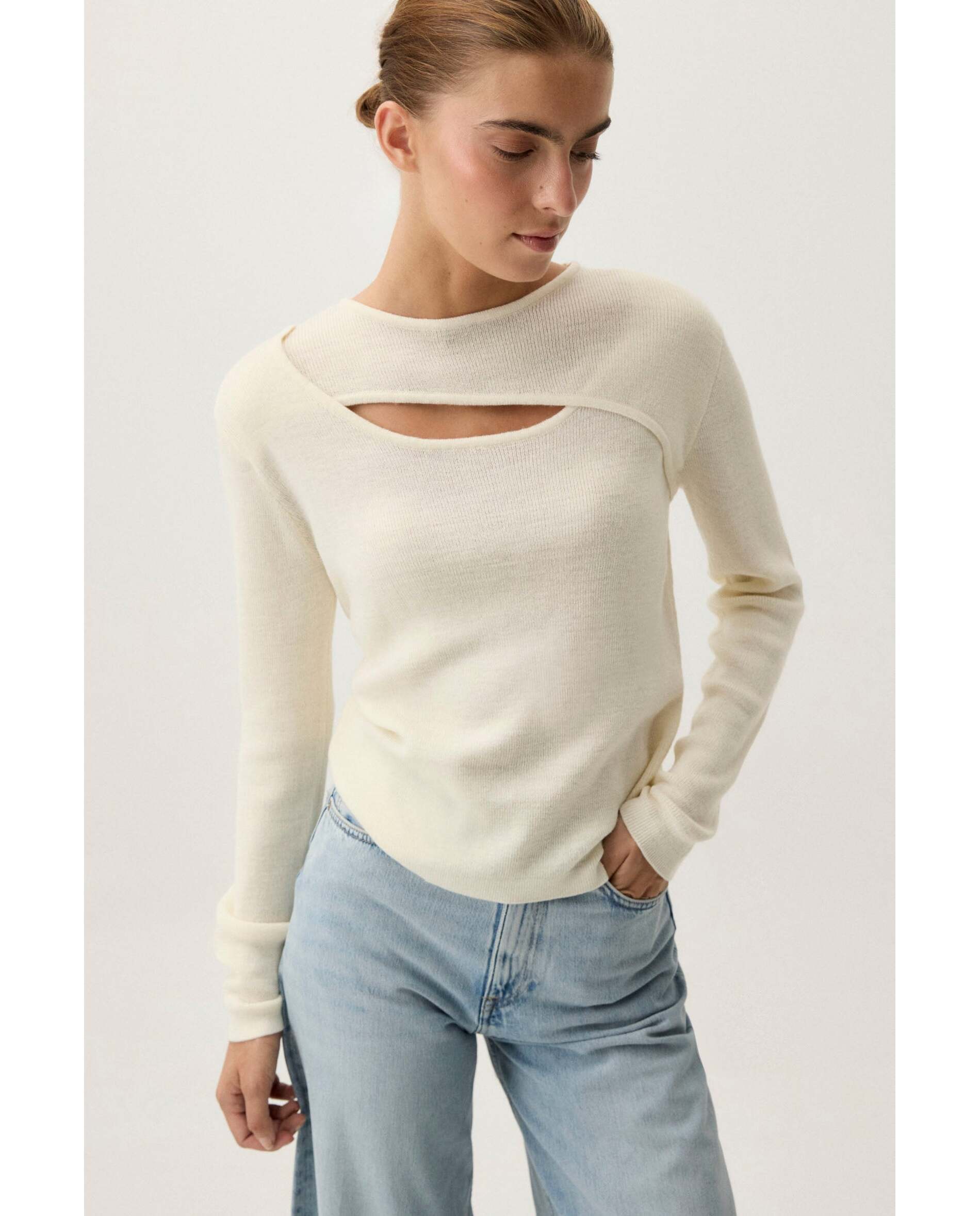 Jersey de mujer de lana - Bimani - Crudo Crudo-1