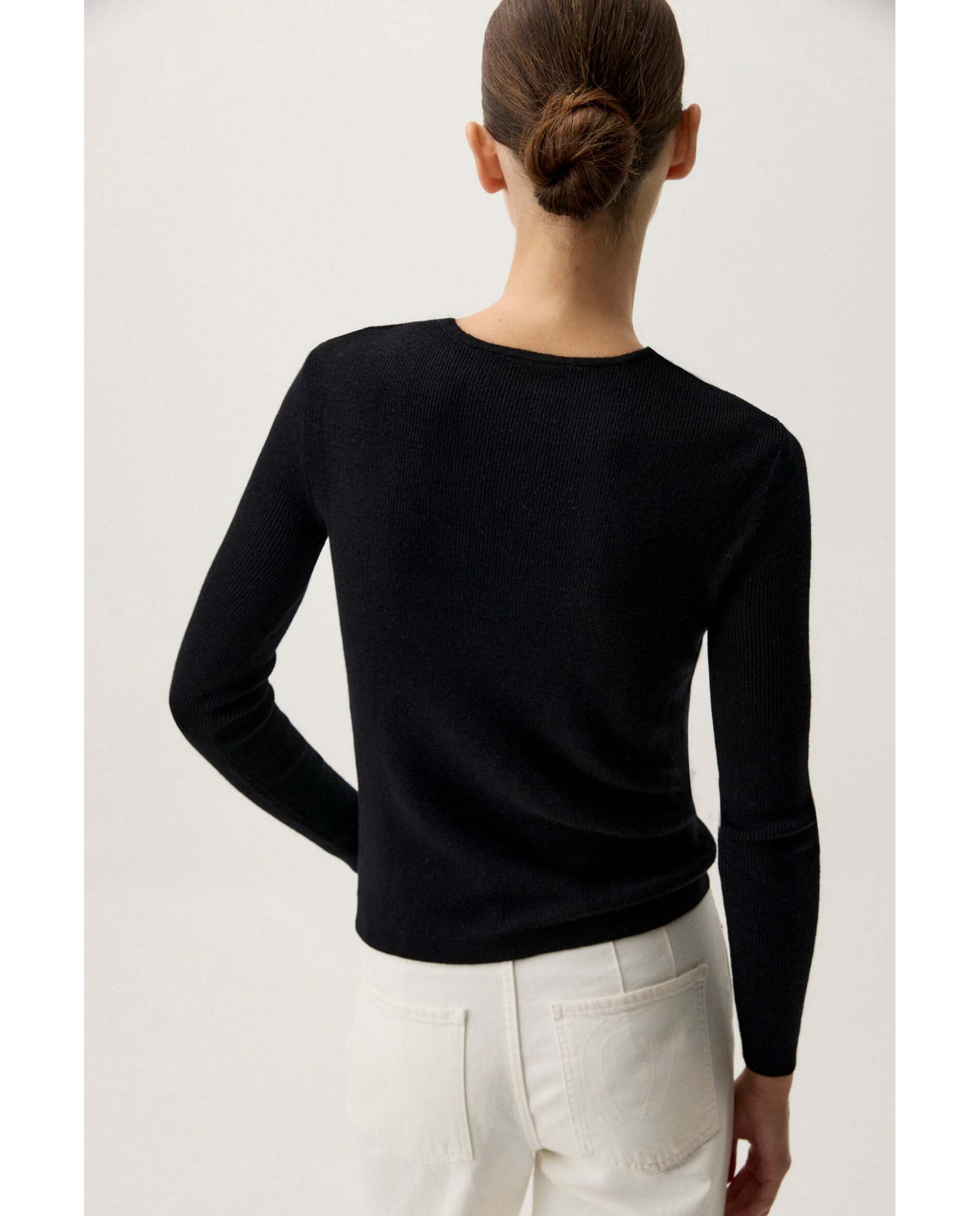 Jersey de mujer de lana - Bimani - Negro Negro-2