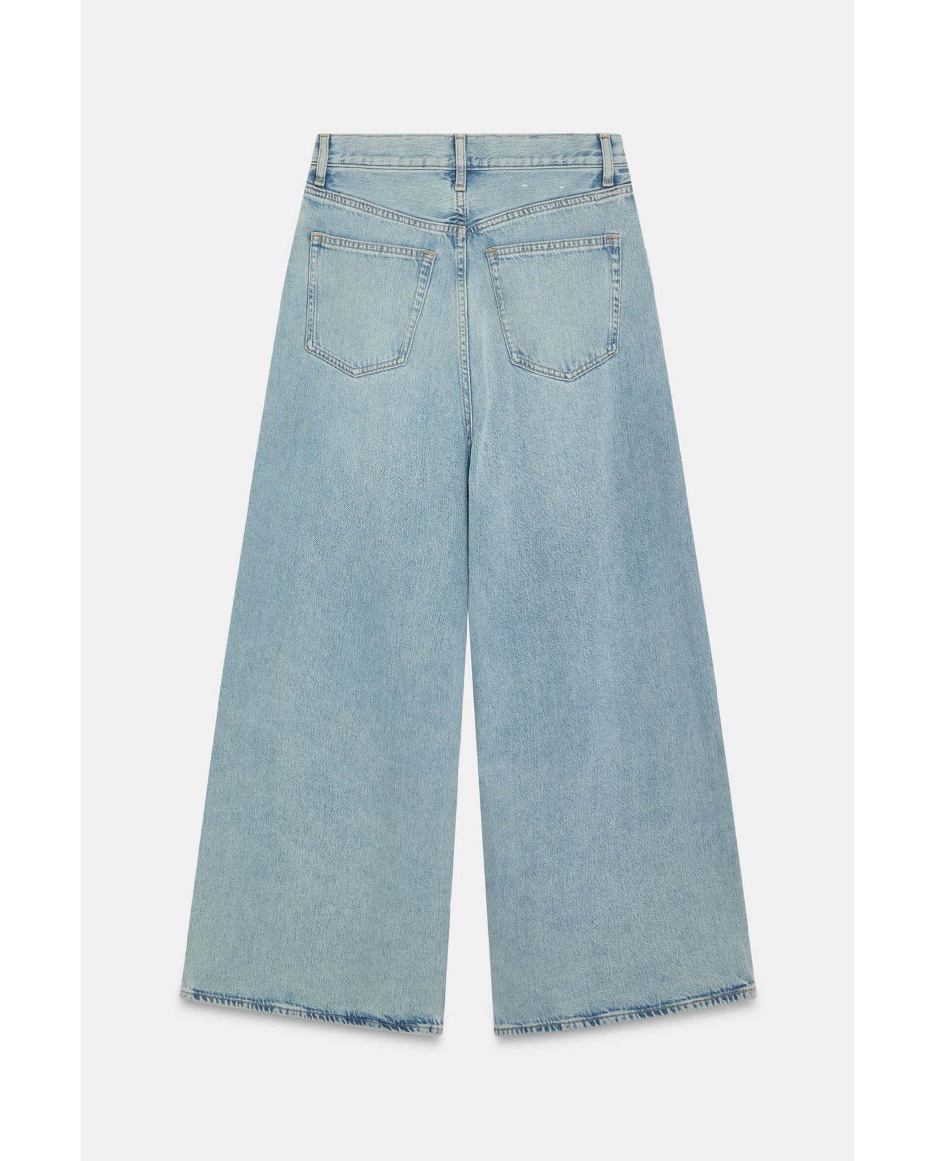 Pantalón de mujer denim tiro medio - Bimani - Azul denim Azul denim-3
