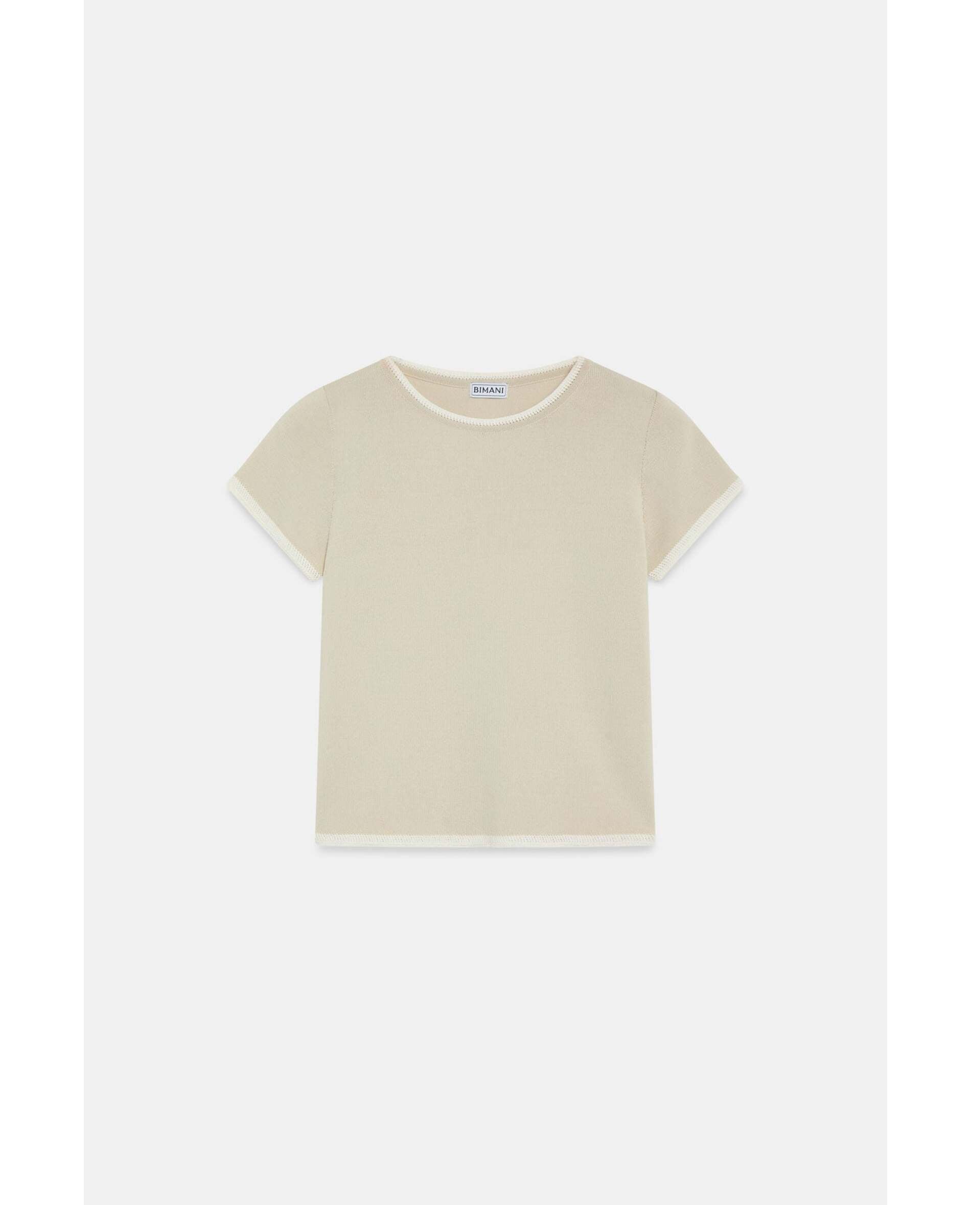 Camiseta de mujer de punto liso - Bimani - Natural Natural-1