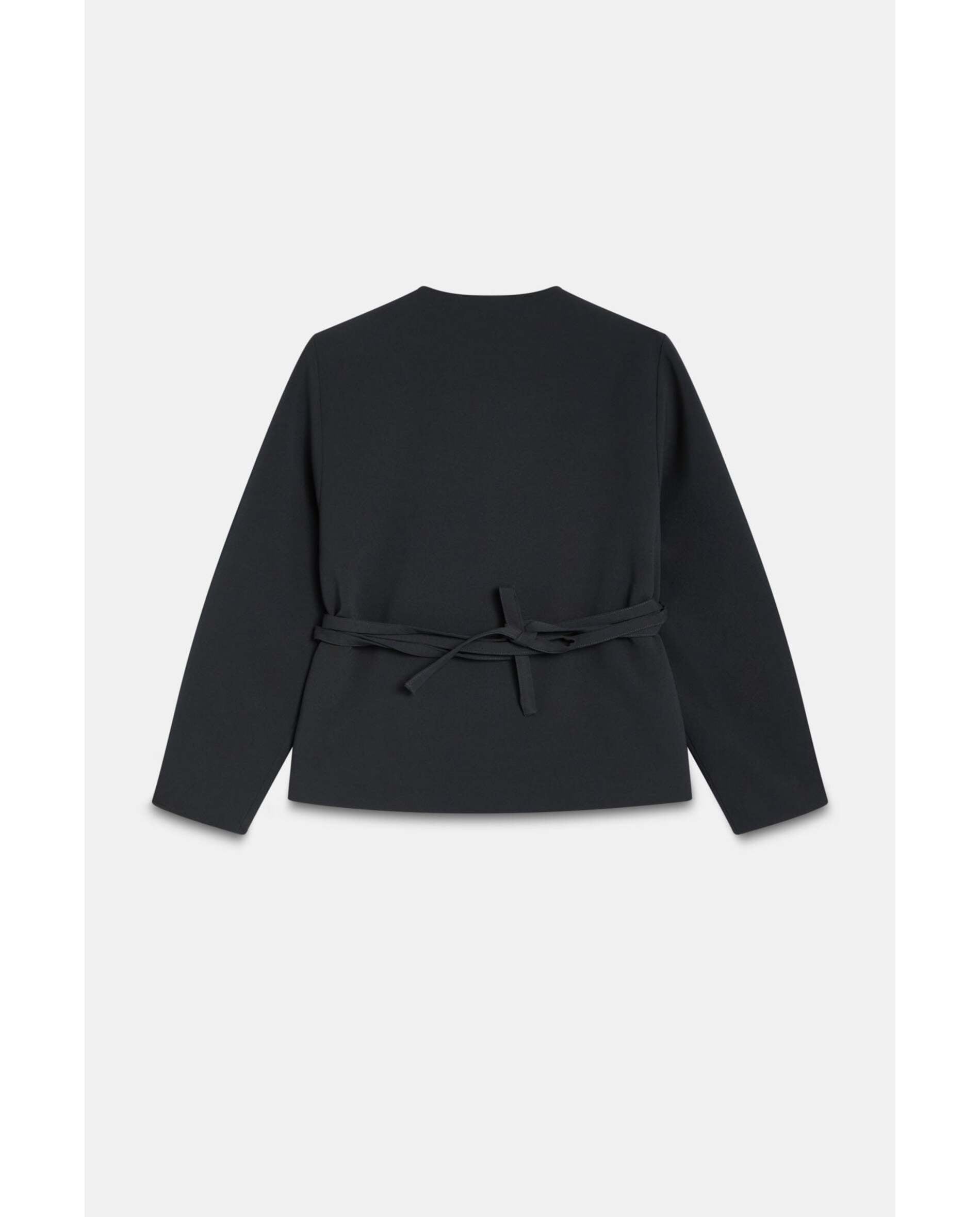 Chaqueta de mujer de crepe grueso - Bimani - Petróleo Petróleo-3