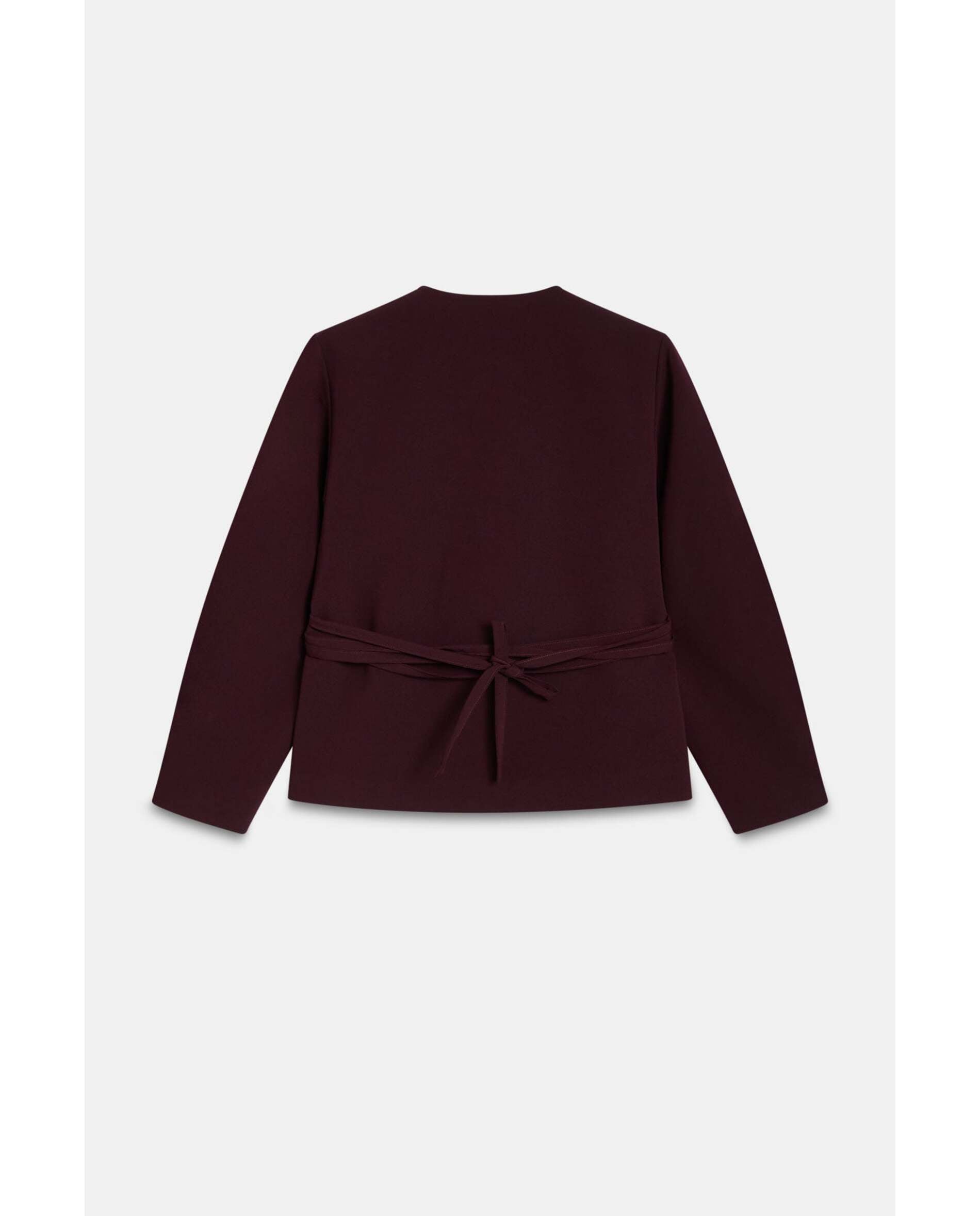 Chaqueta de mujer de crepe grueso - Bimani - Berenjena Berenjena-1