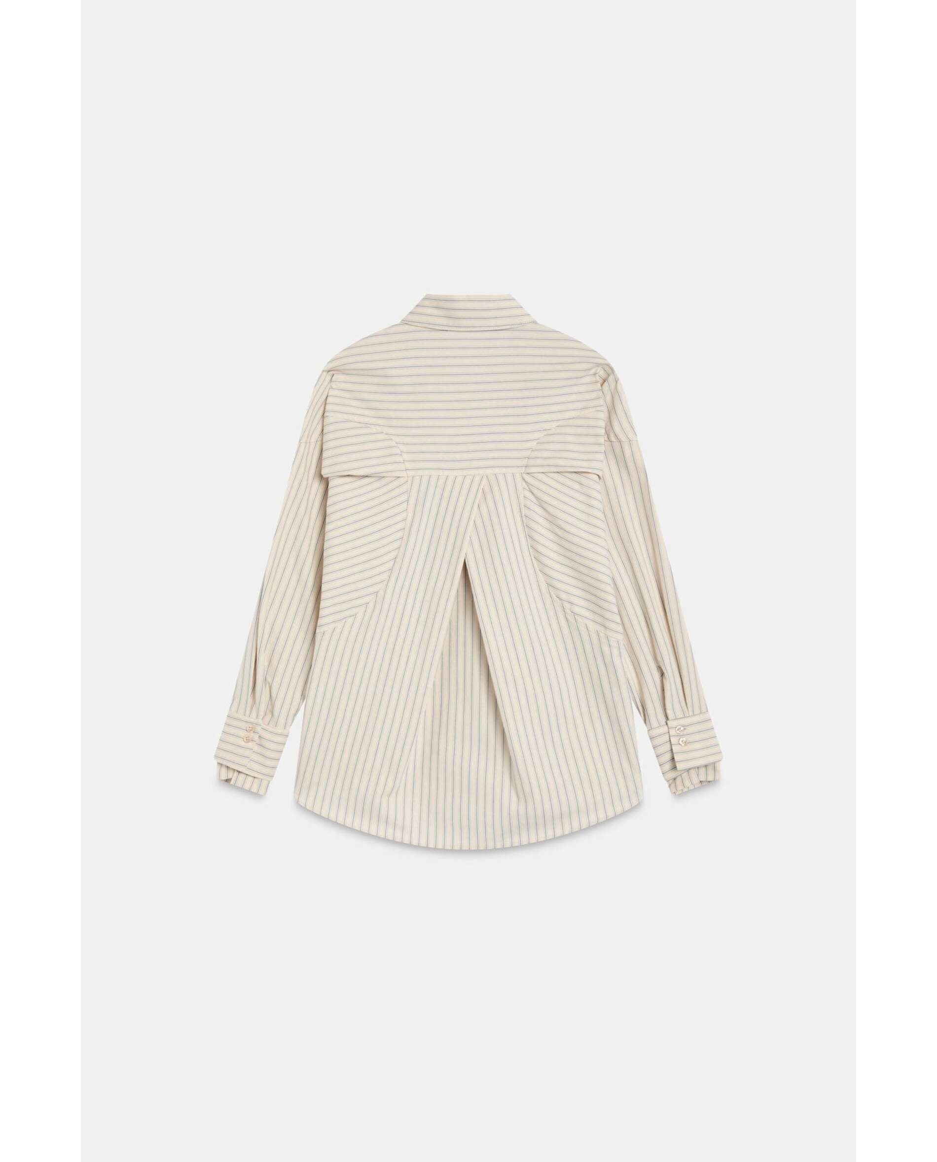 Camisa de mujer oversize de rayas - Bimani - Azul Azul-3