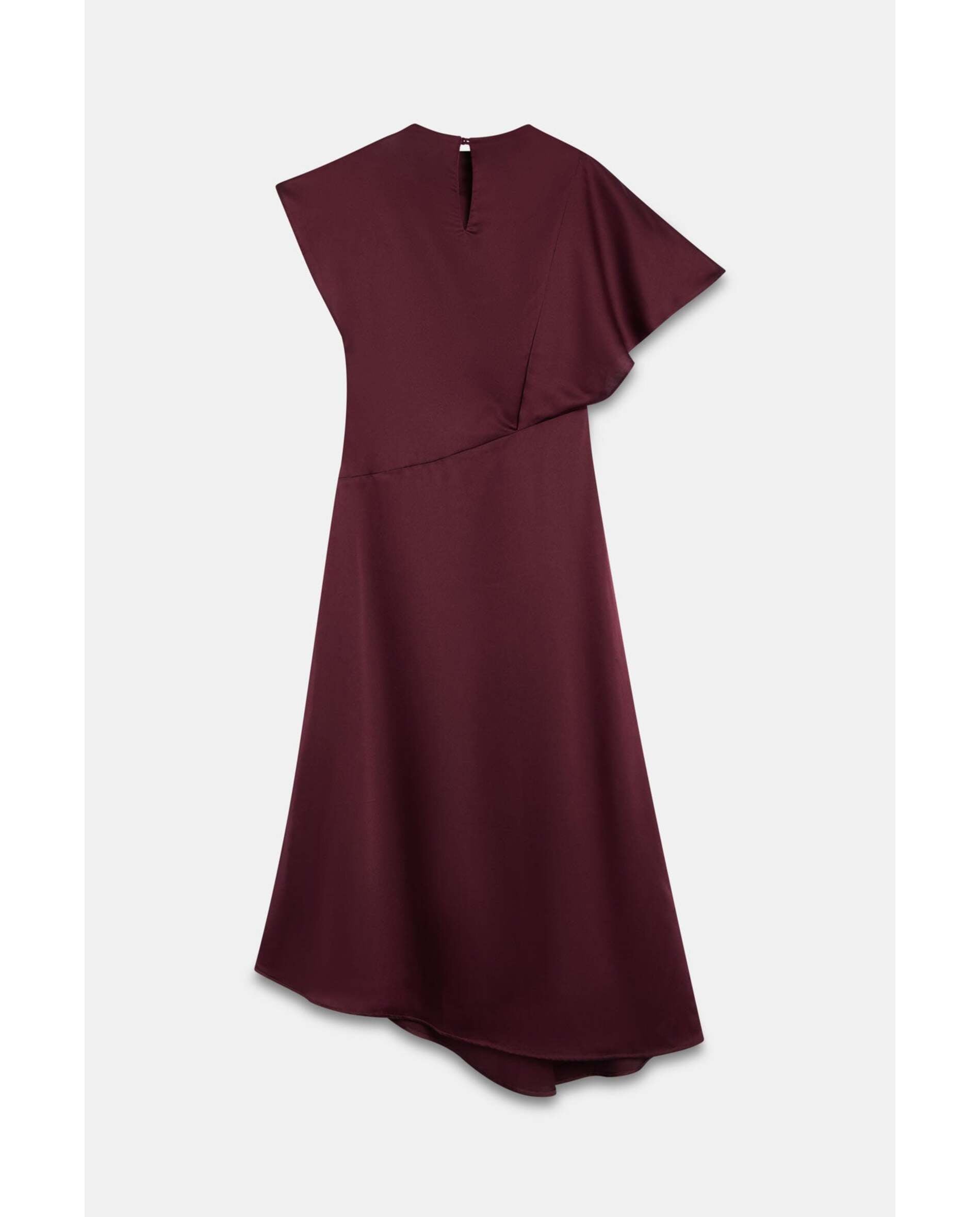 Vestido de mujer de corte semientallado - Bimani - Berenjena Berenjena-3