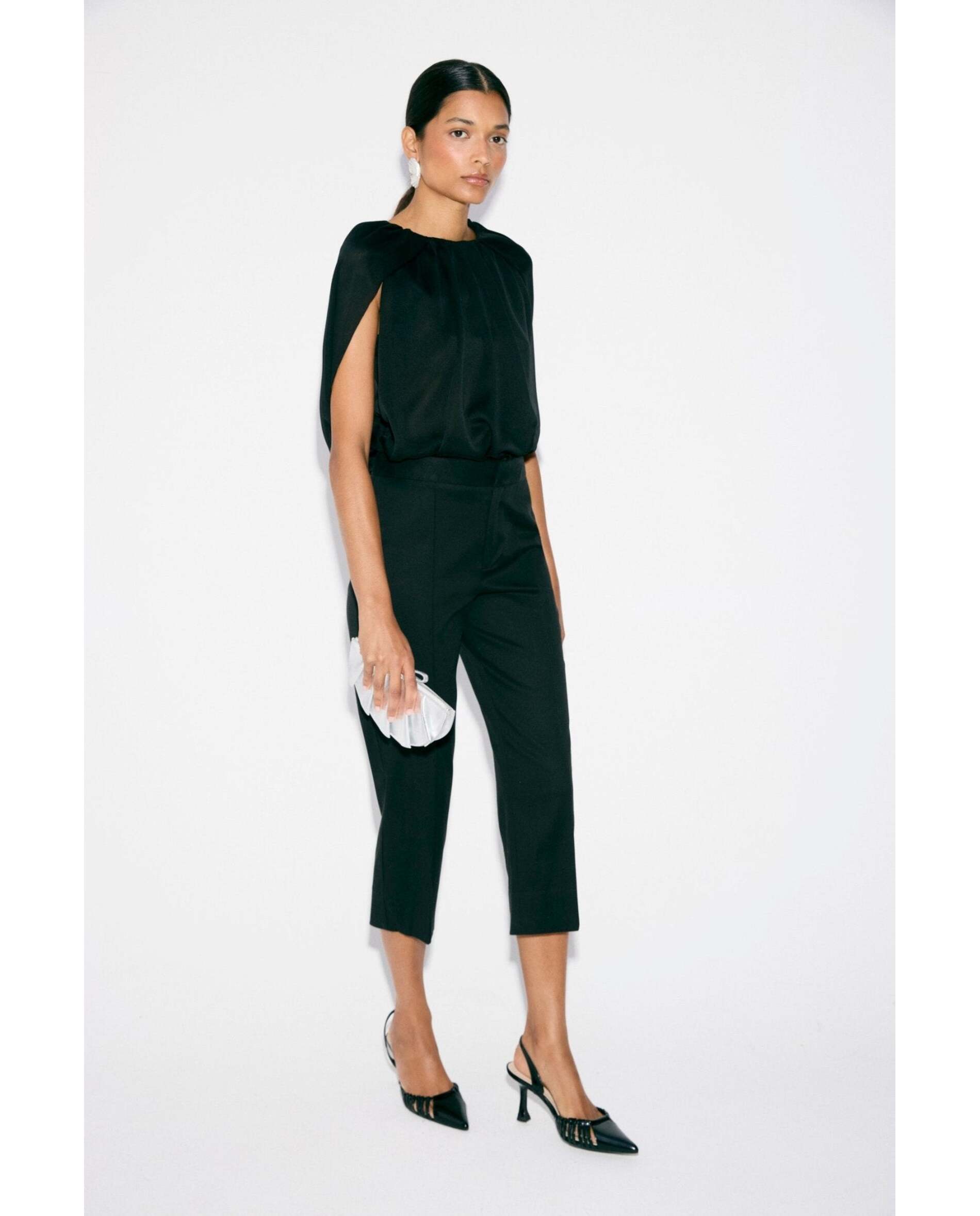 Blusa de mujer tipo body - Bimani - Negro Negro-1