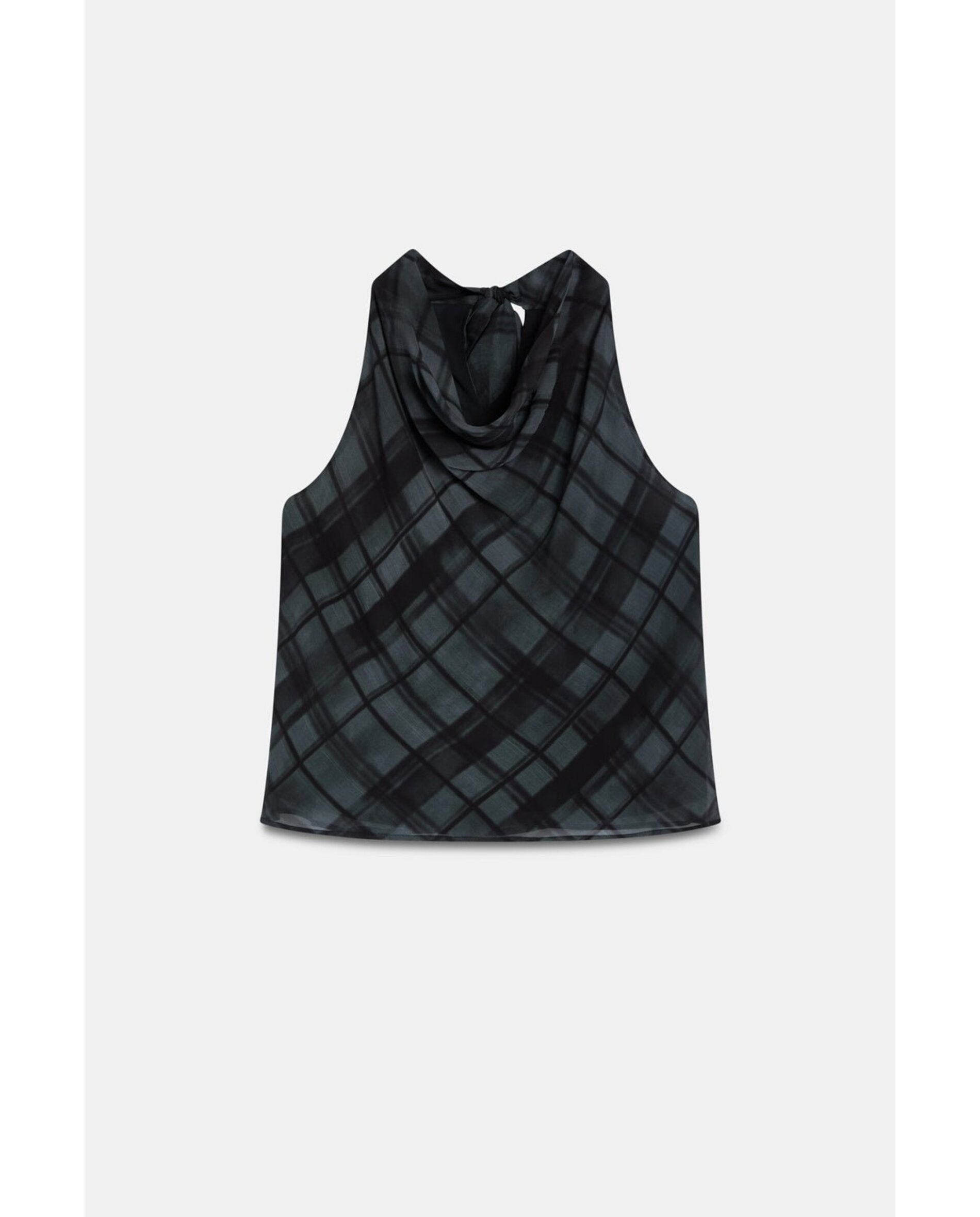 Top de mujer gasa estampada - Bimani - Negro Negro-3