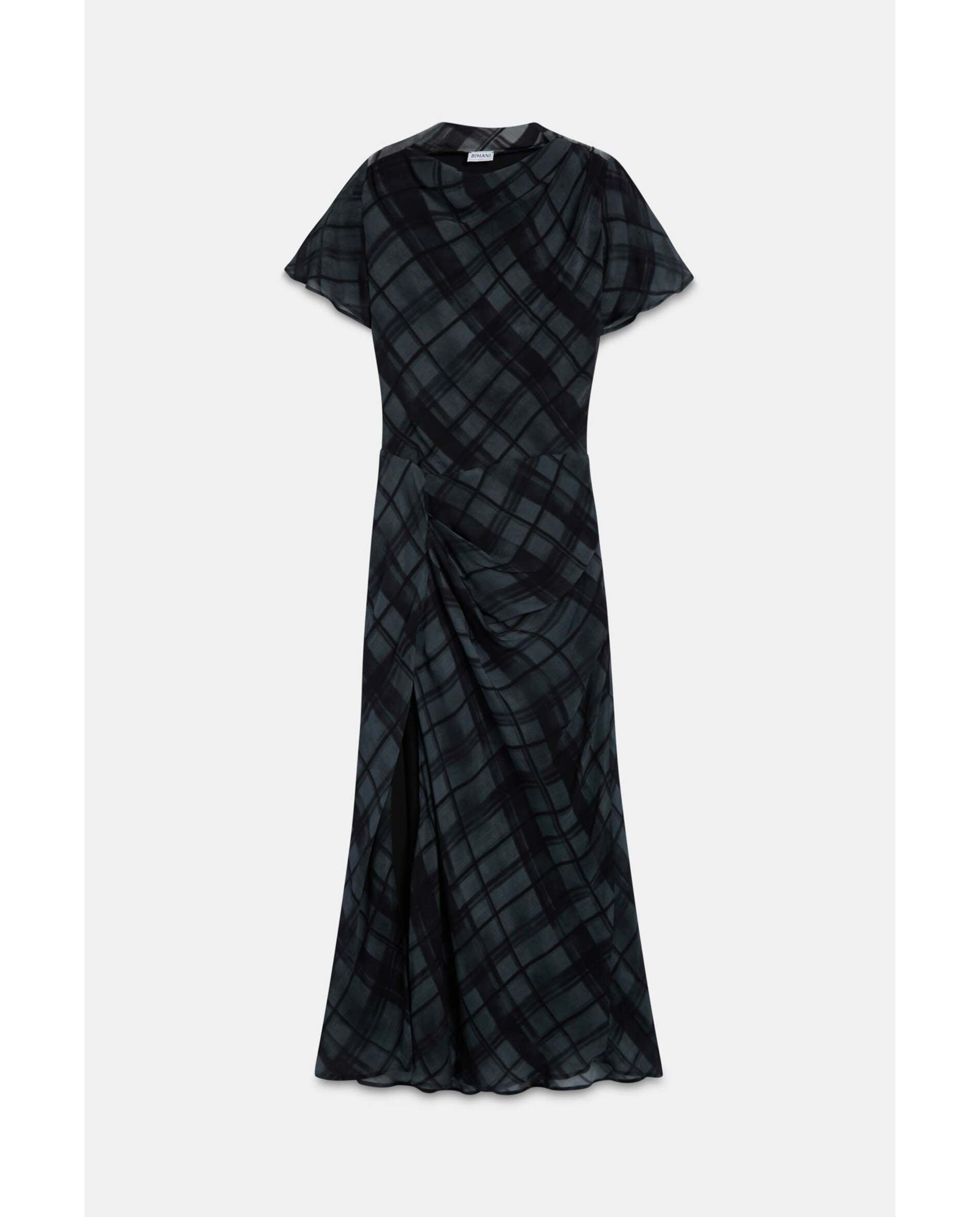 Vestido de mujer gasa - Bimani - Negro Negro-2