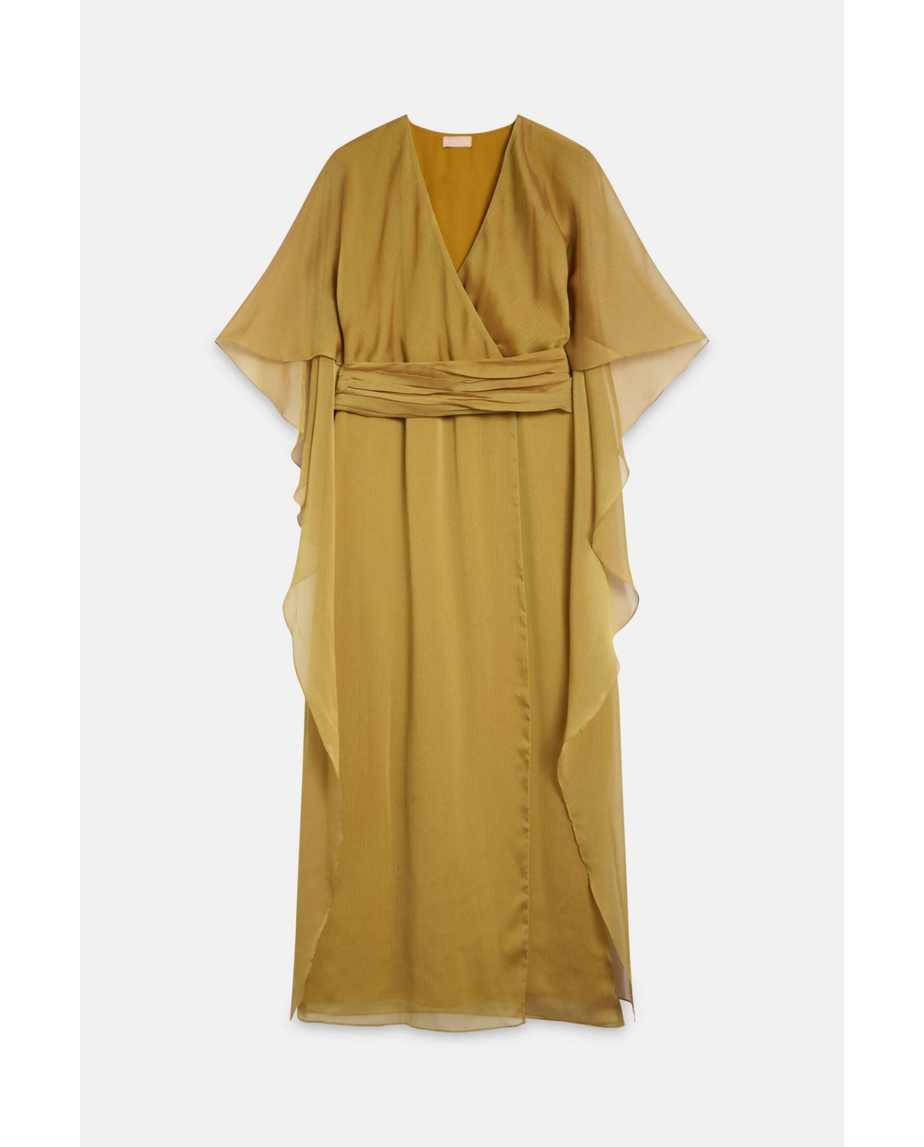 Vestido de mujer capa incorporada - Bimani - Verde Oliva Verde Oliva-3