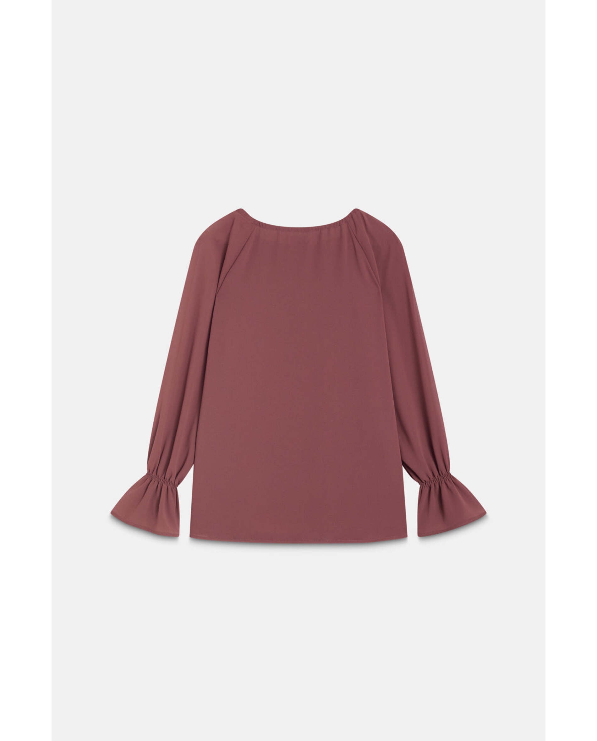 Blusa de mujer de tejido bimani - Rosa/Chocolate Rosa/Chocolate-3
