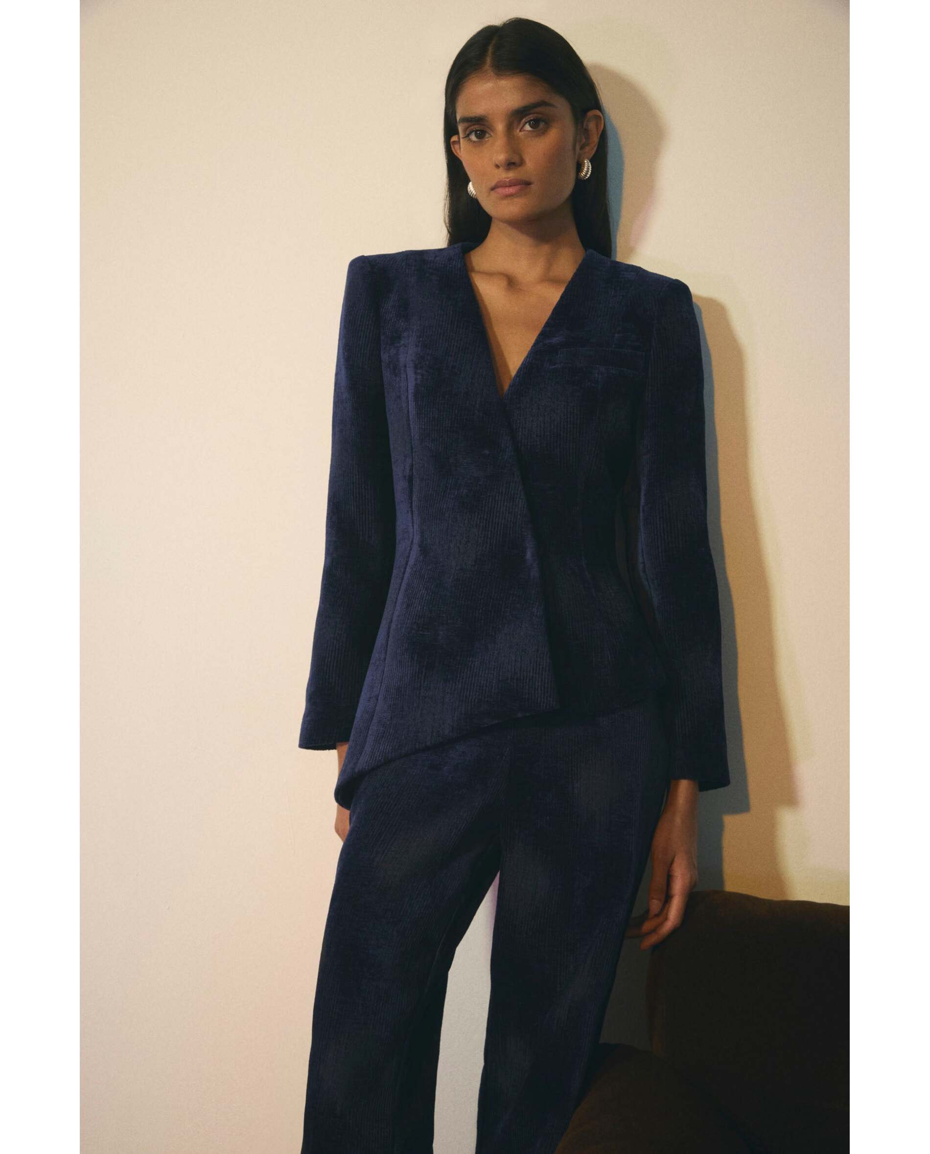 Imagen 1 de Blazer de mujer fit entallado Azul