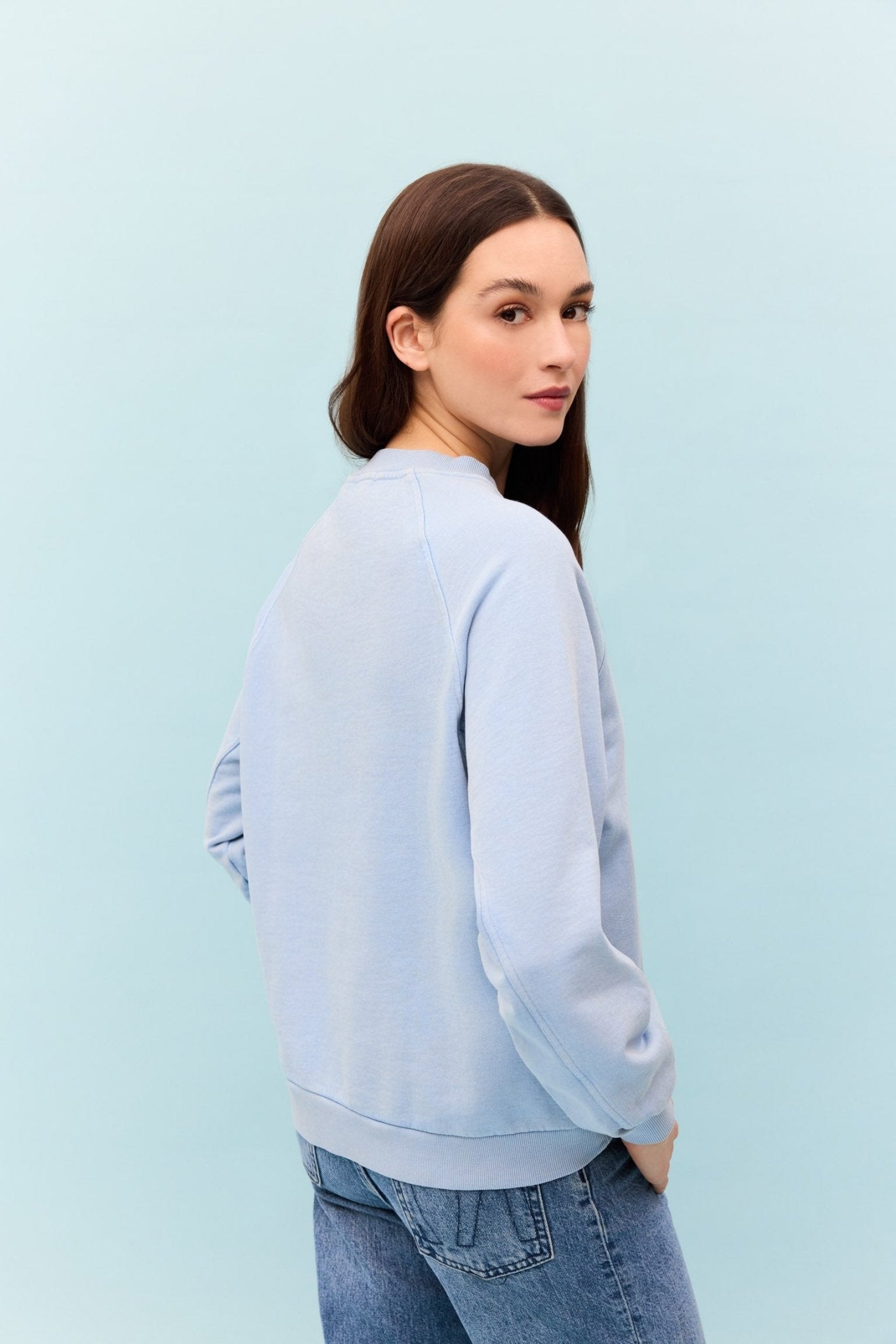 Bimani - Sudadera de mujer de corte ancho y largo medio.