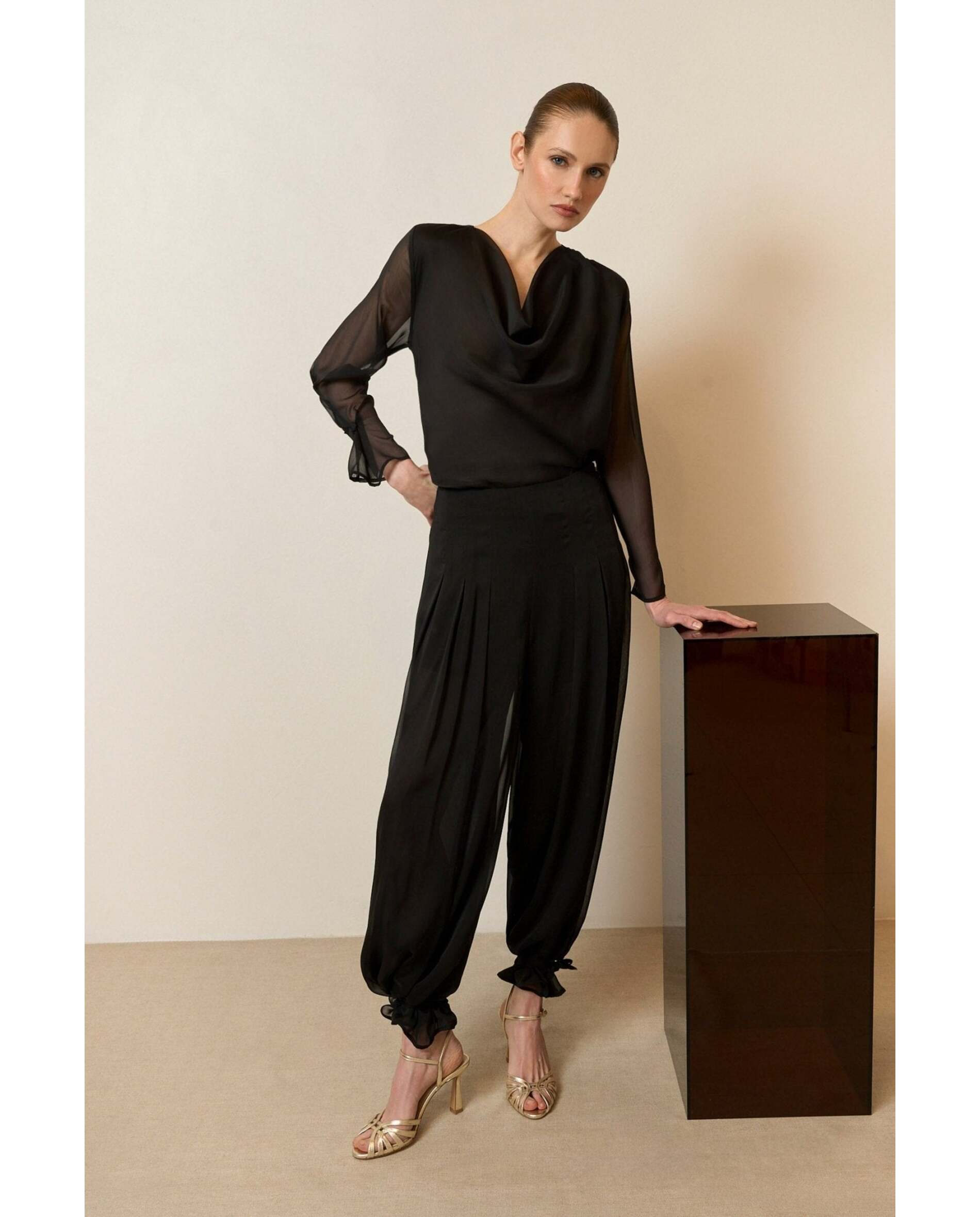 Bimani - Pantalón de mujer ancho y largo.