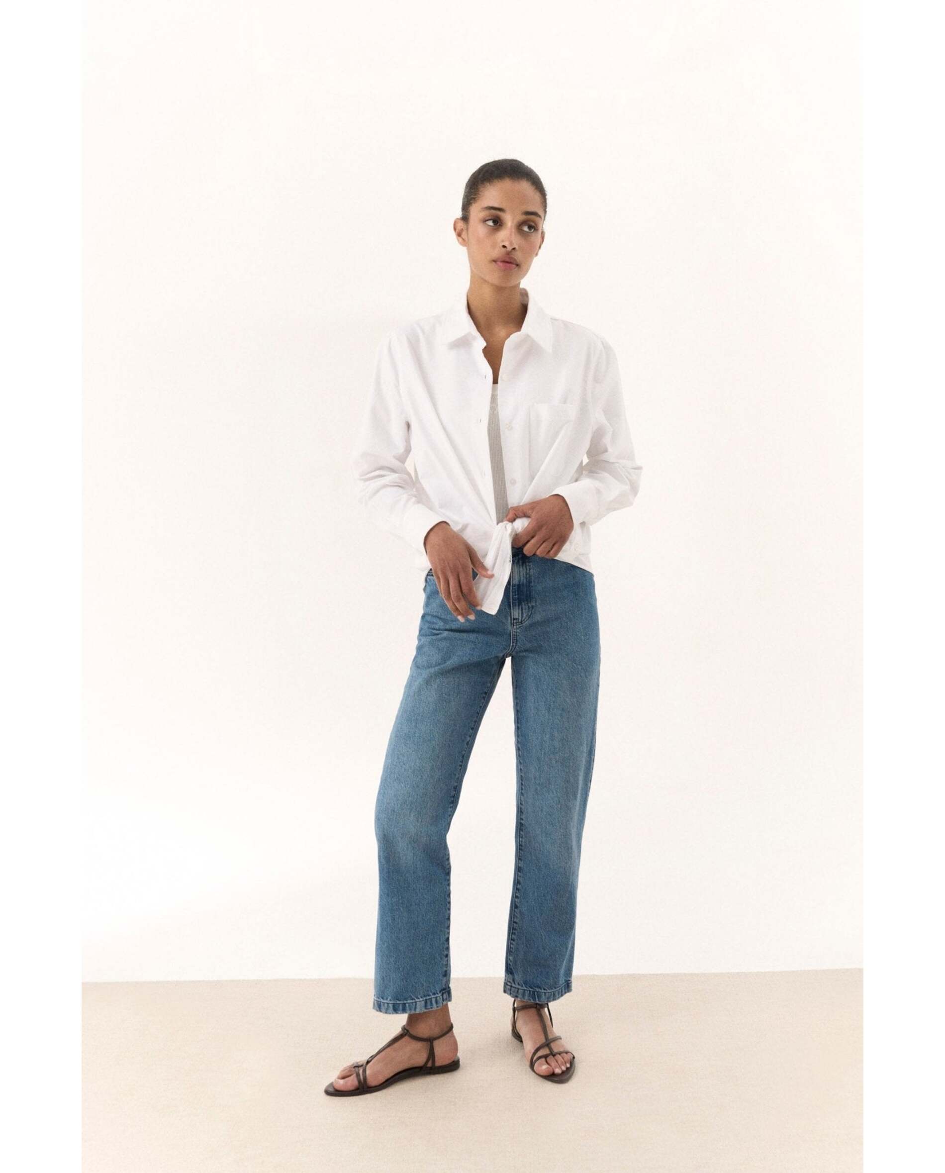 Vaquero de mujer tobillero - Bimani - Azul denim Azul denim-1