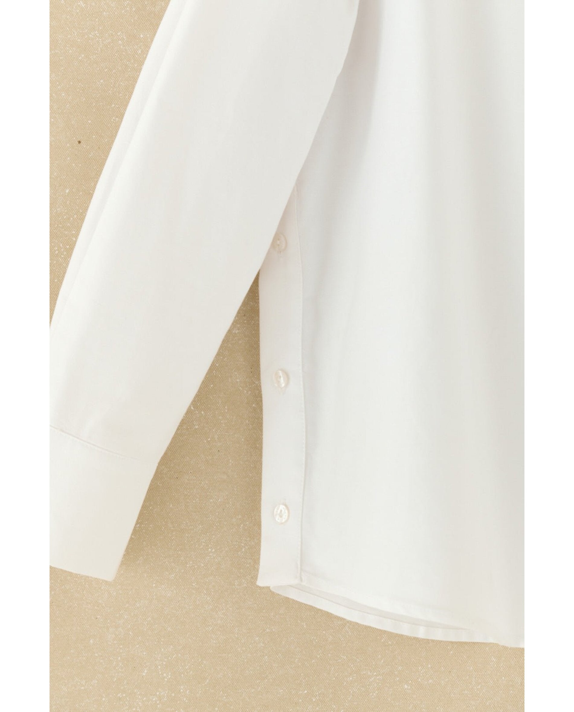 Camisa de mujer tejida en algodón - Bimani - Blanco Blanco-2