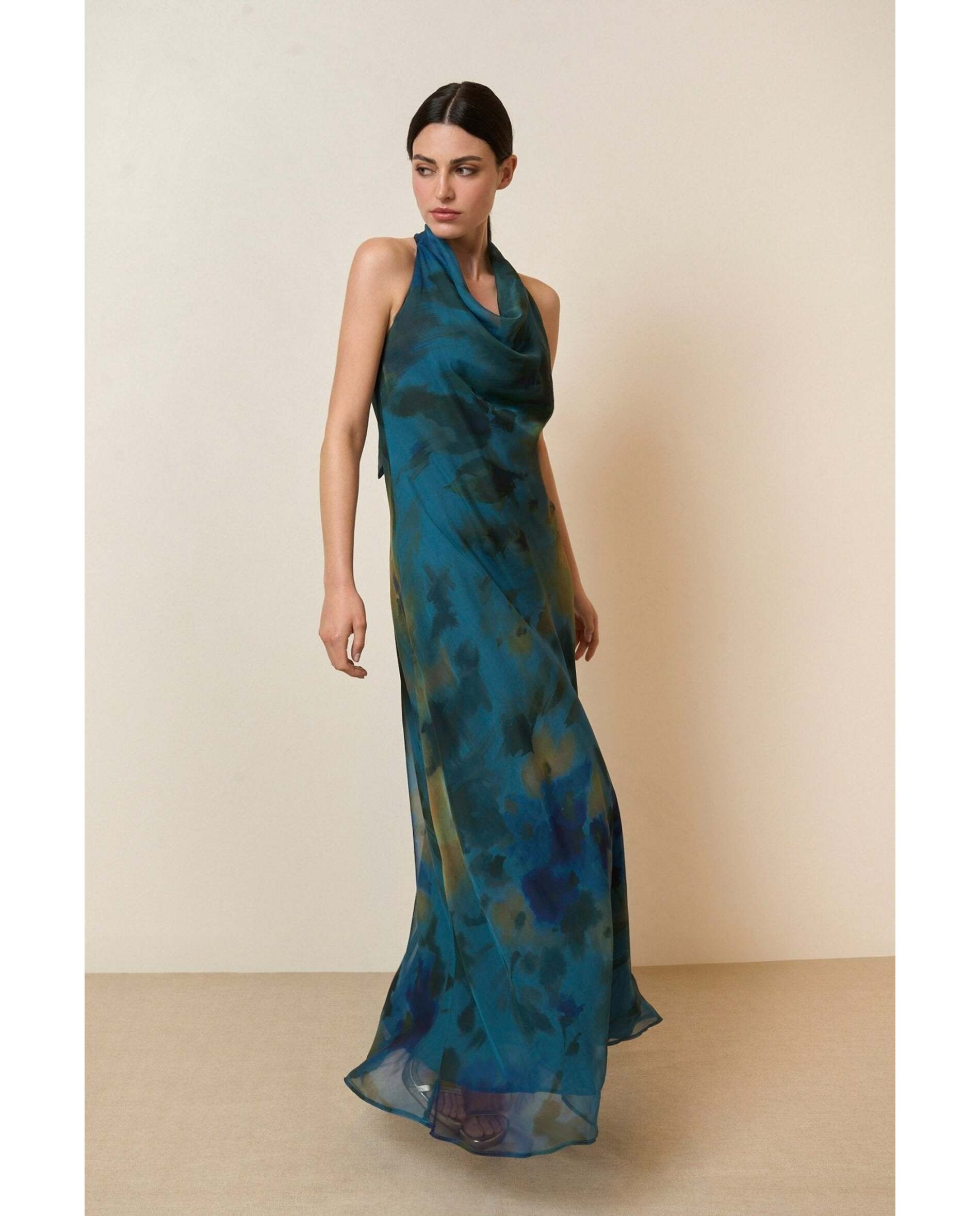 Bimani - Vestido de mujer largo y sin mangas.