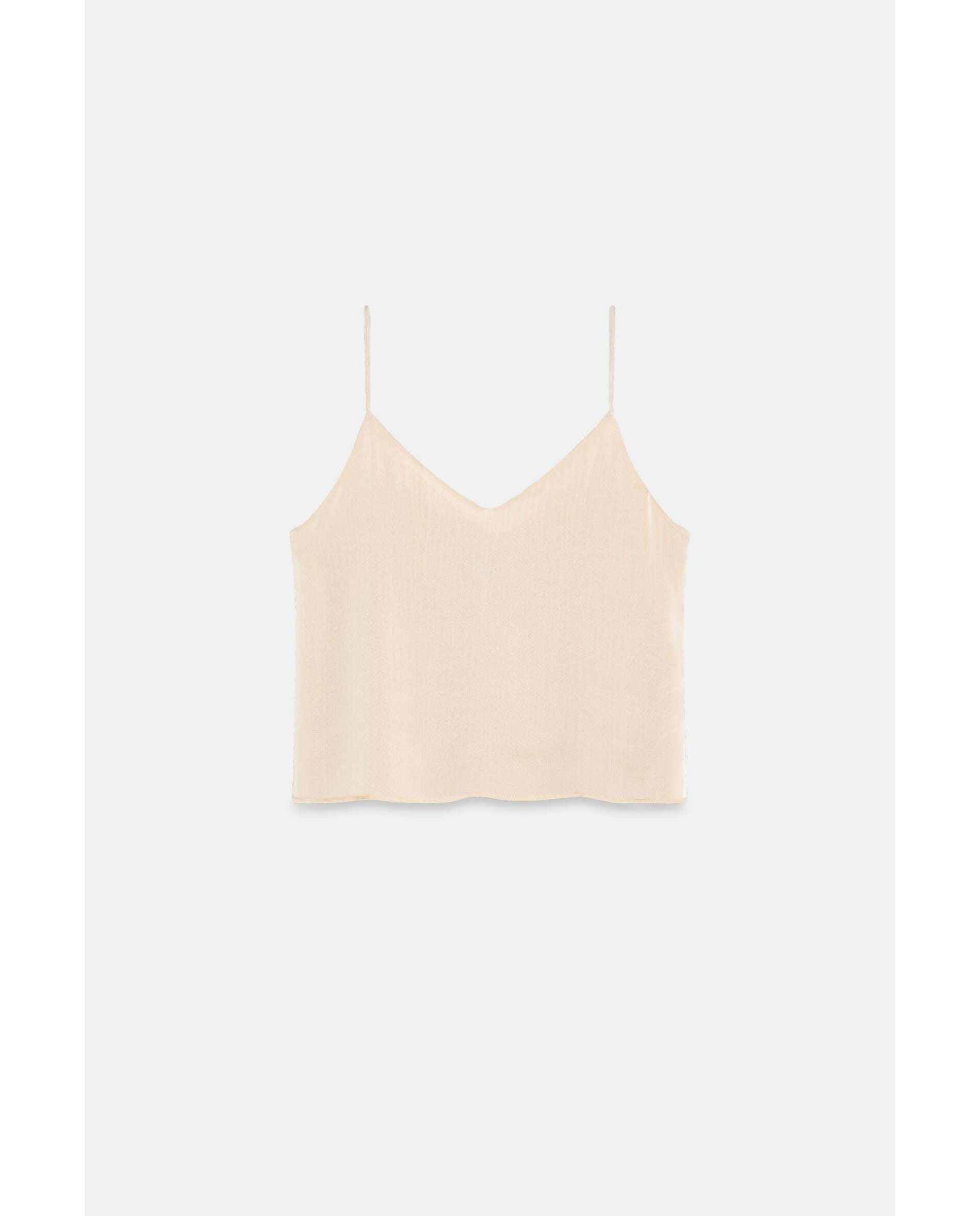 Top de mujer de gasa catiónica - Bimani - Beige Beige-1