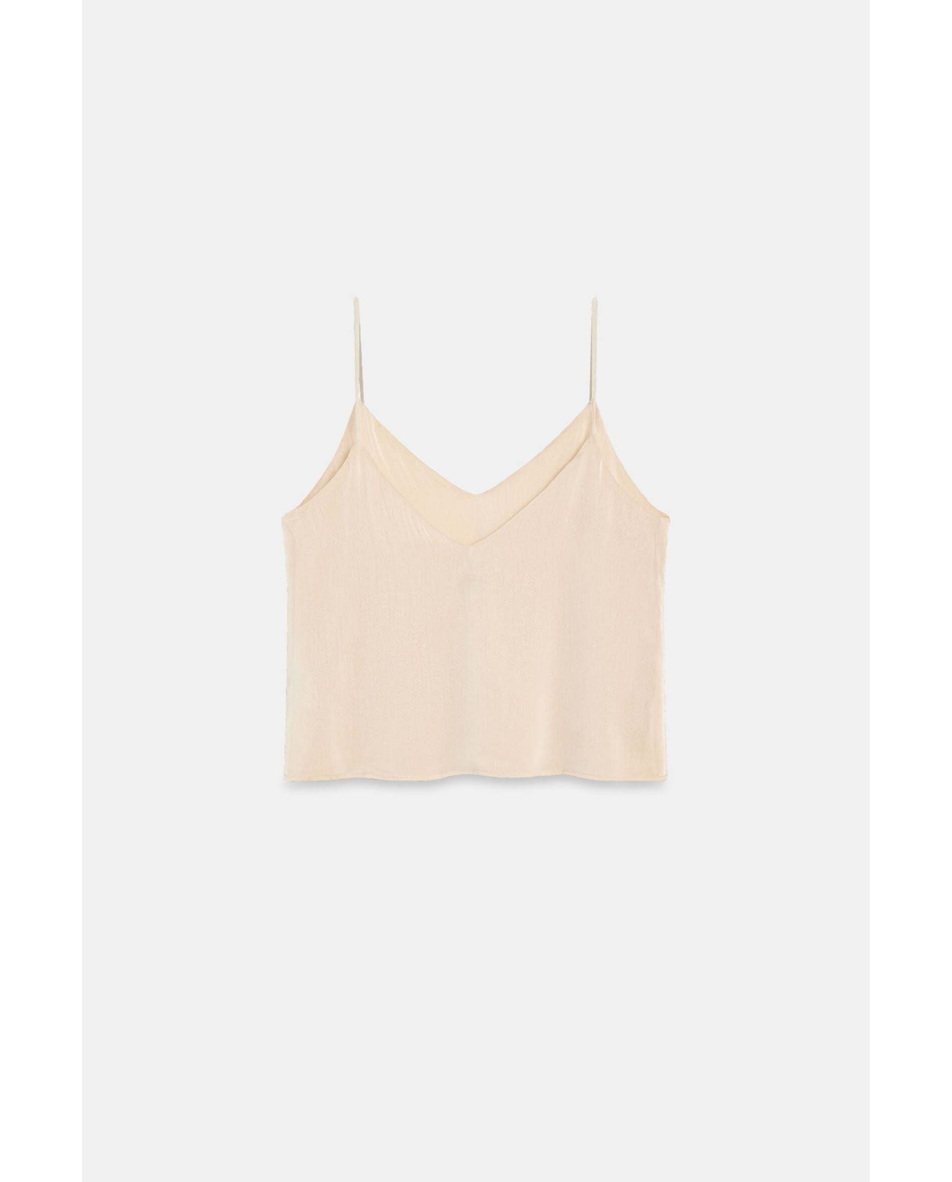 Top de mujer de gasa catiónica - Bimani - Beige Beige-2