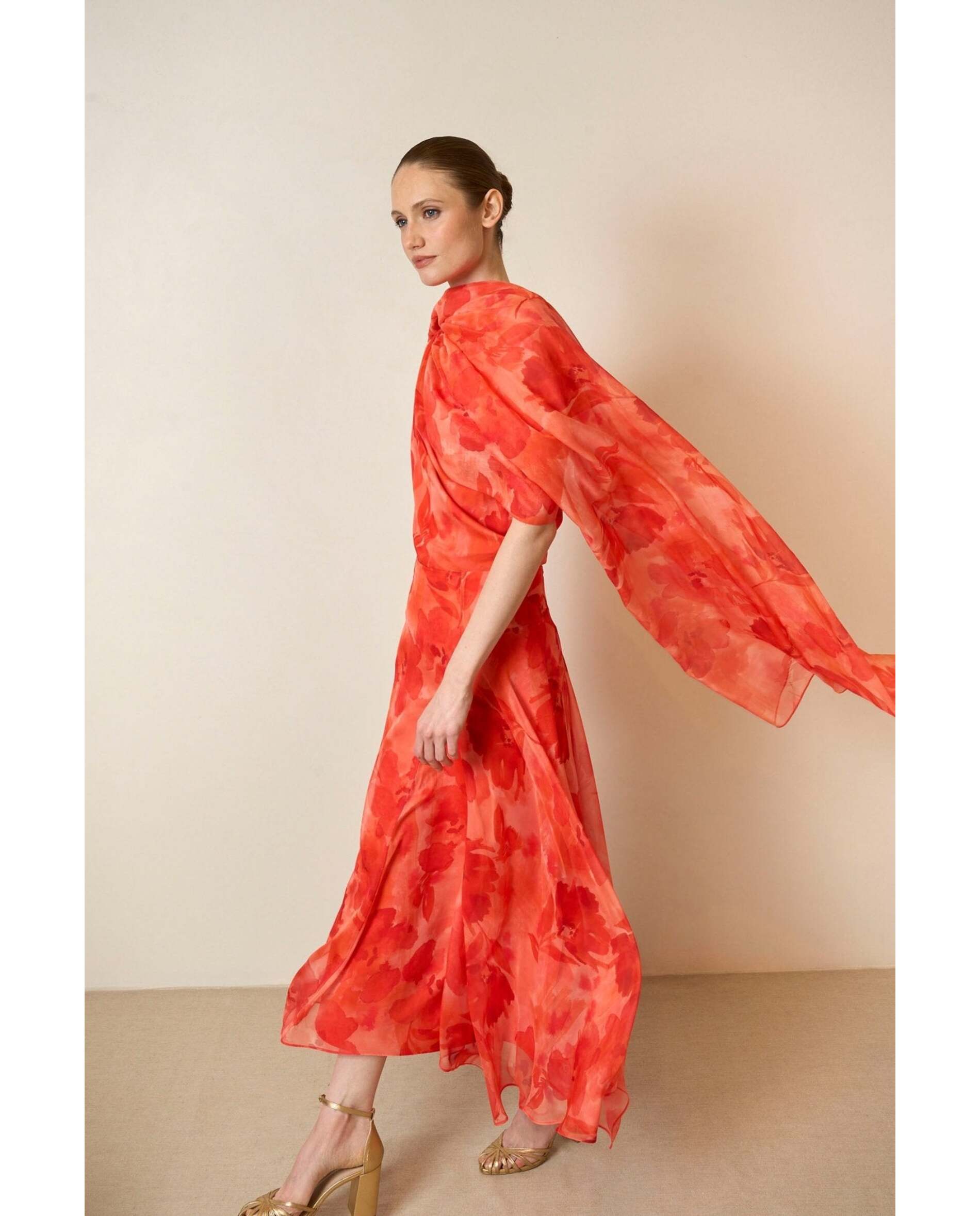 Bimani - Falda de mujer de gasa estampada.