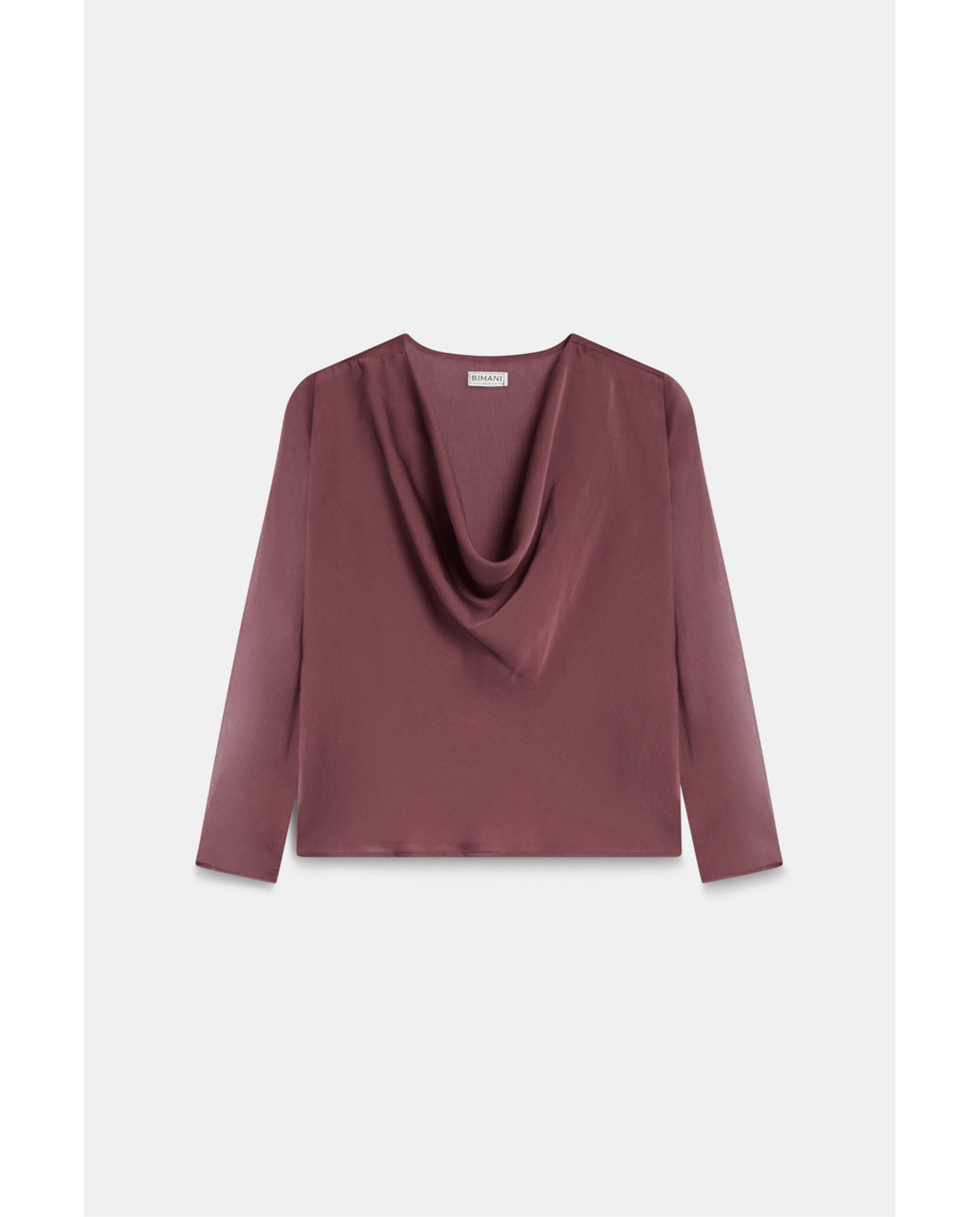 Blusa de mujer de gasa catiónica - Bimani - Rosa Rosa-5