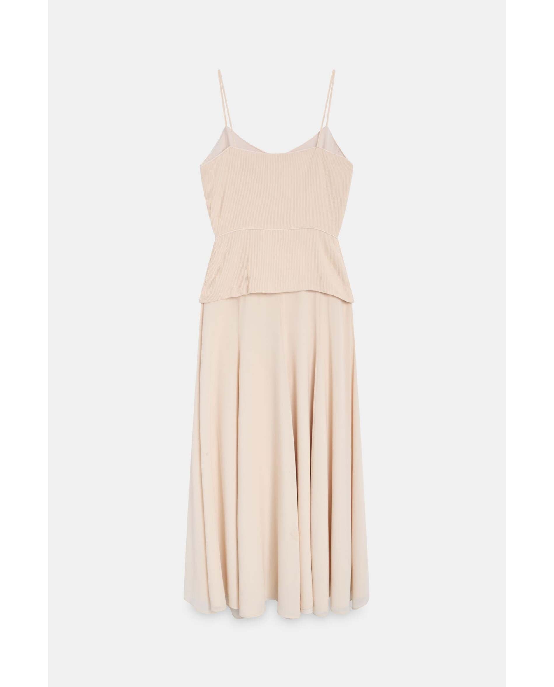 Vestido de mujer de tejido bimani - Beige Beige-4