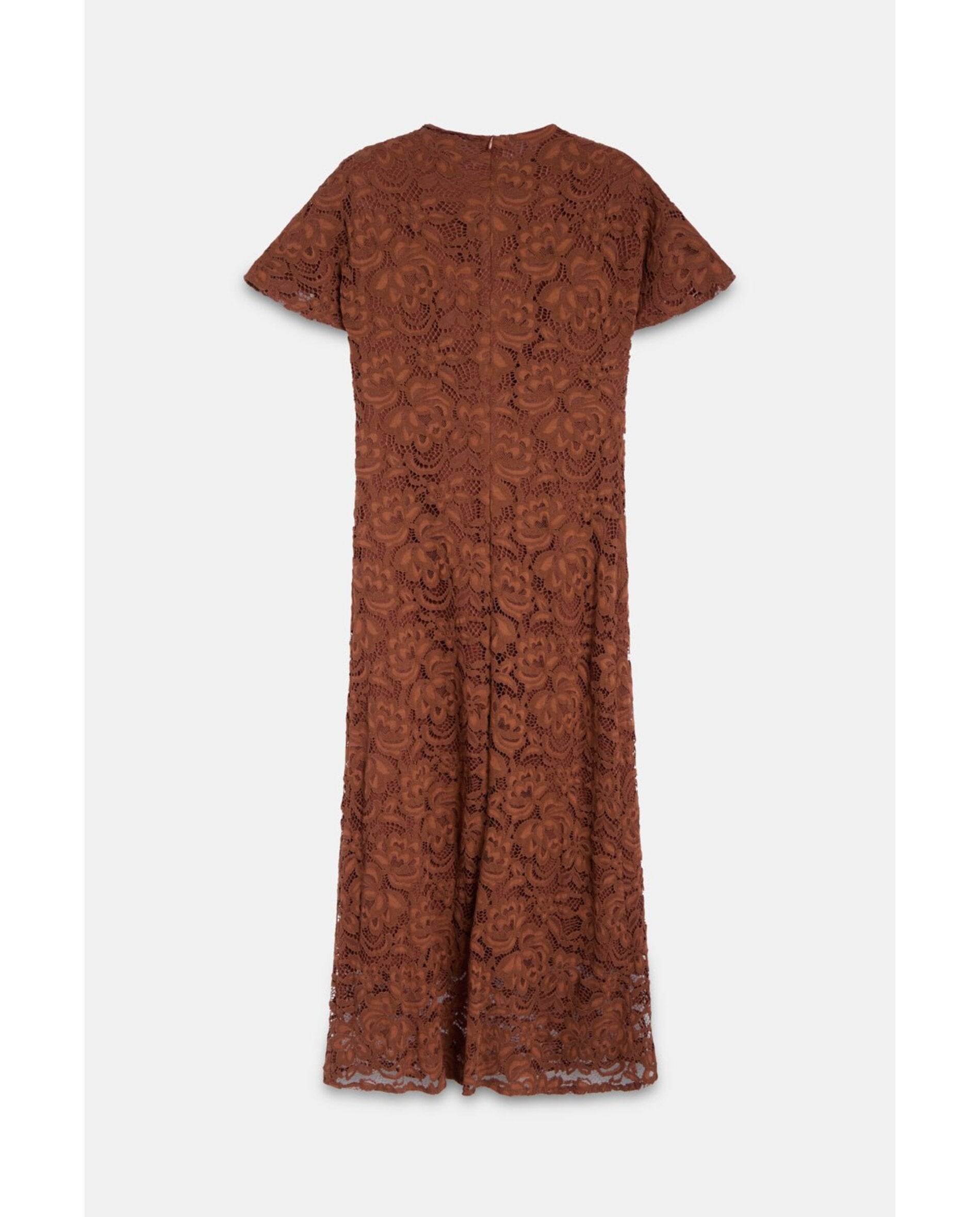 Vestido de mujer de guipur - Bimani - Terracota Terracota-5