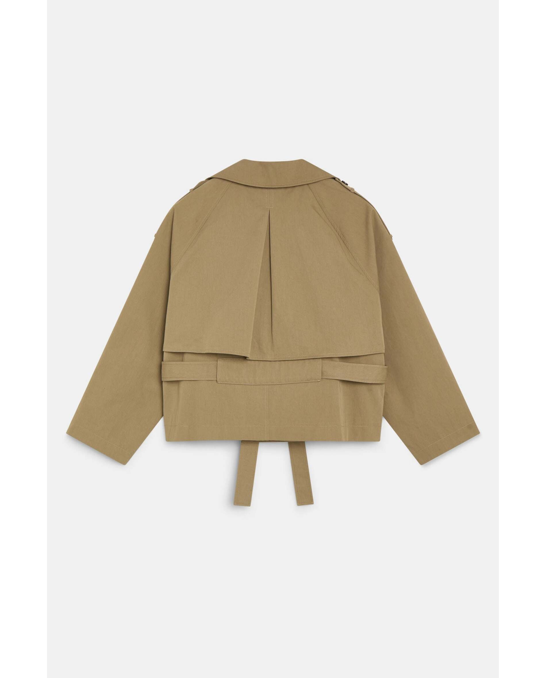 Gabardina de mujer corta - Bimani - Kaki Kaki-3