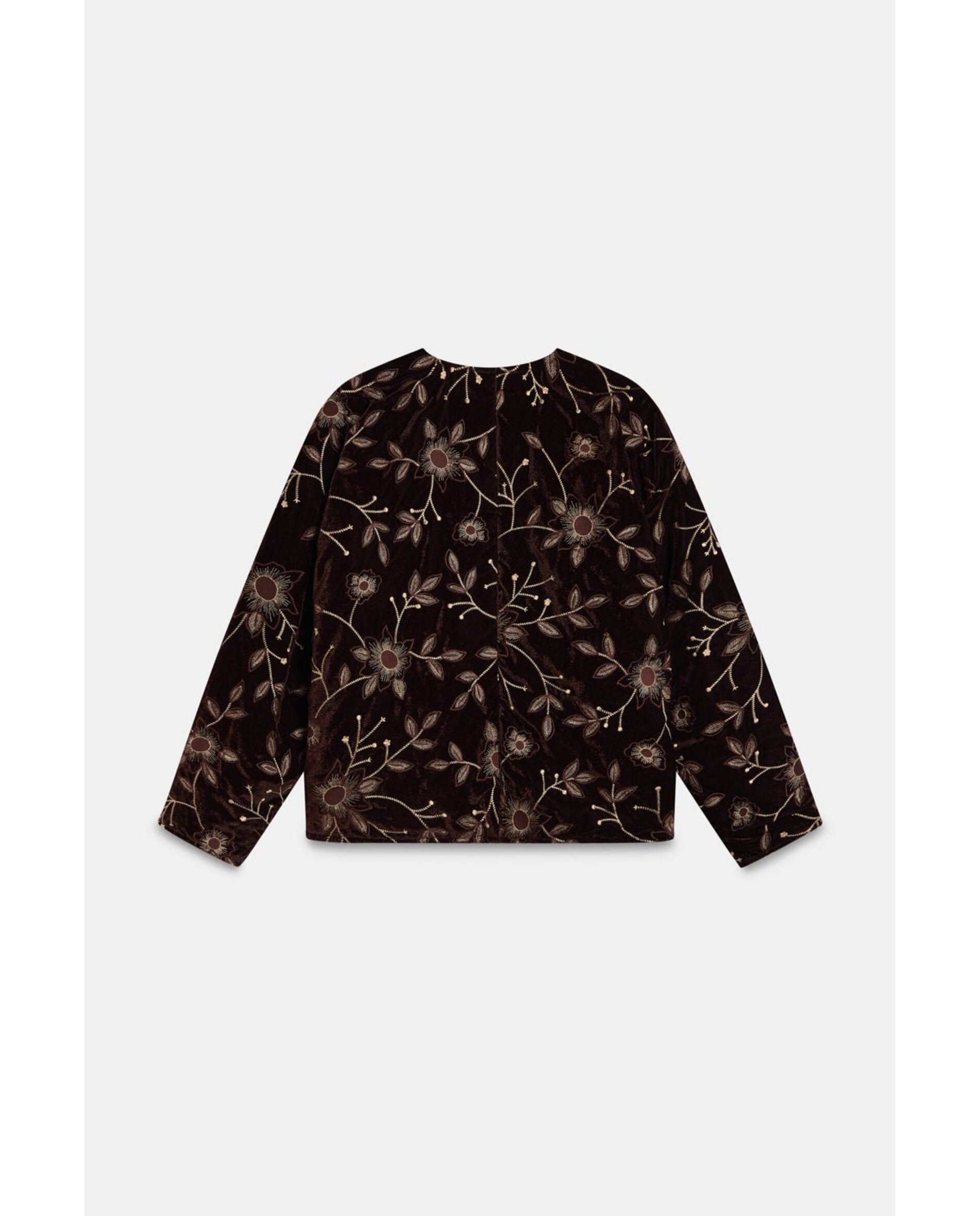 Imagen 2 de Chaqueta de mujer acolchada de tercipelo - Bimani - Marrón Marrón