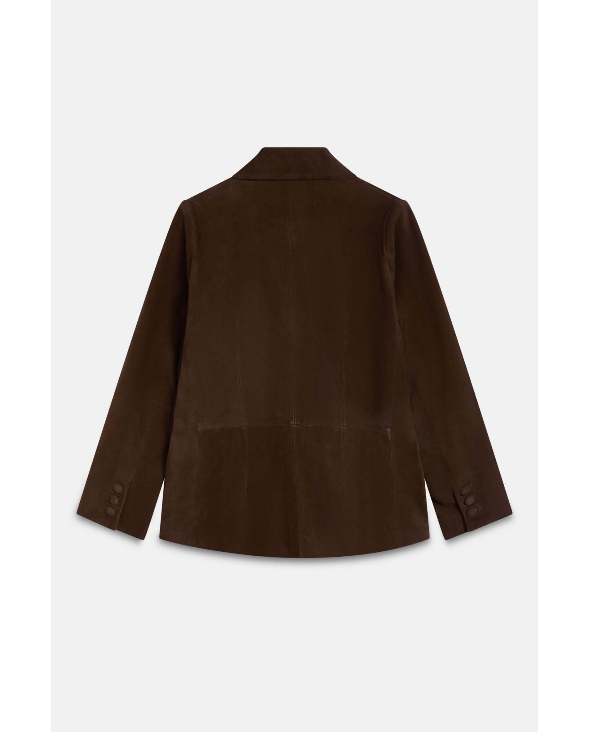 Blazer de mujer de ante - Bimani - Marrón Marrón-2