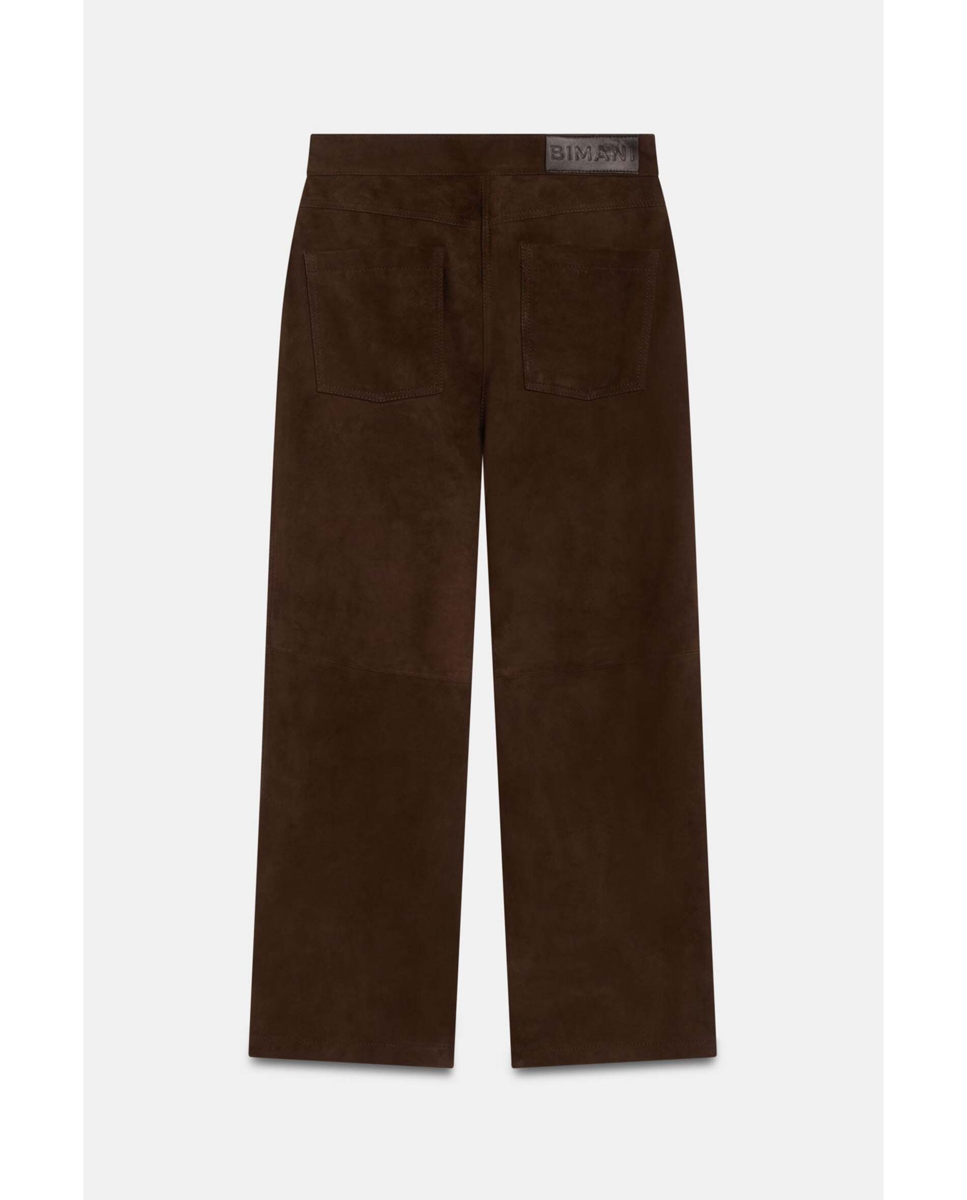 Pantalón de mujer ante - Bimani - Marrón Marrón-2