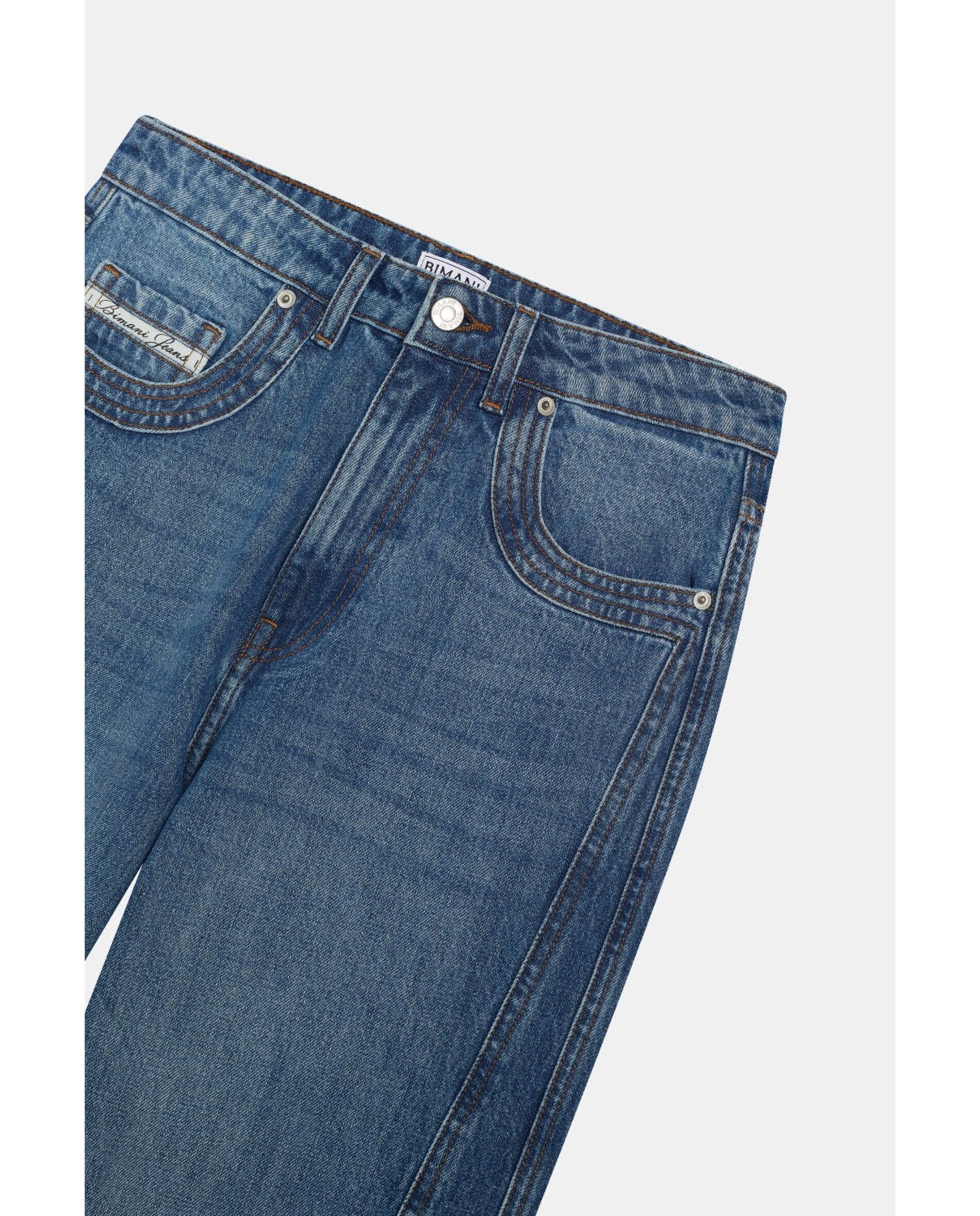 Pantalón de mujer denim - Bimani - Azul denim Azul denim-3
