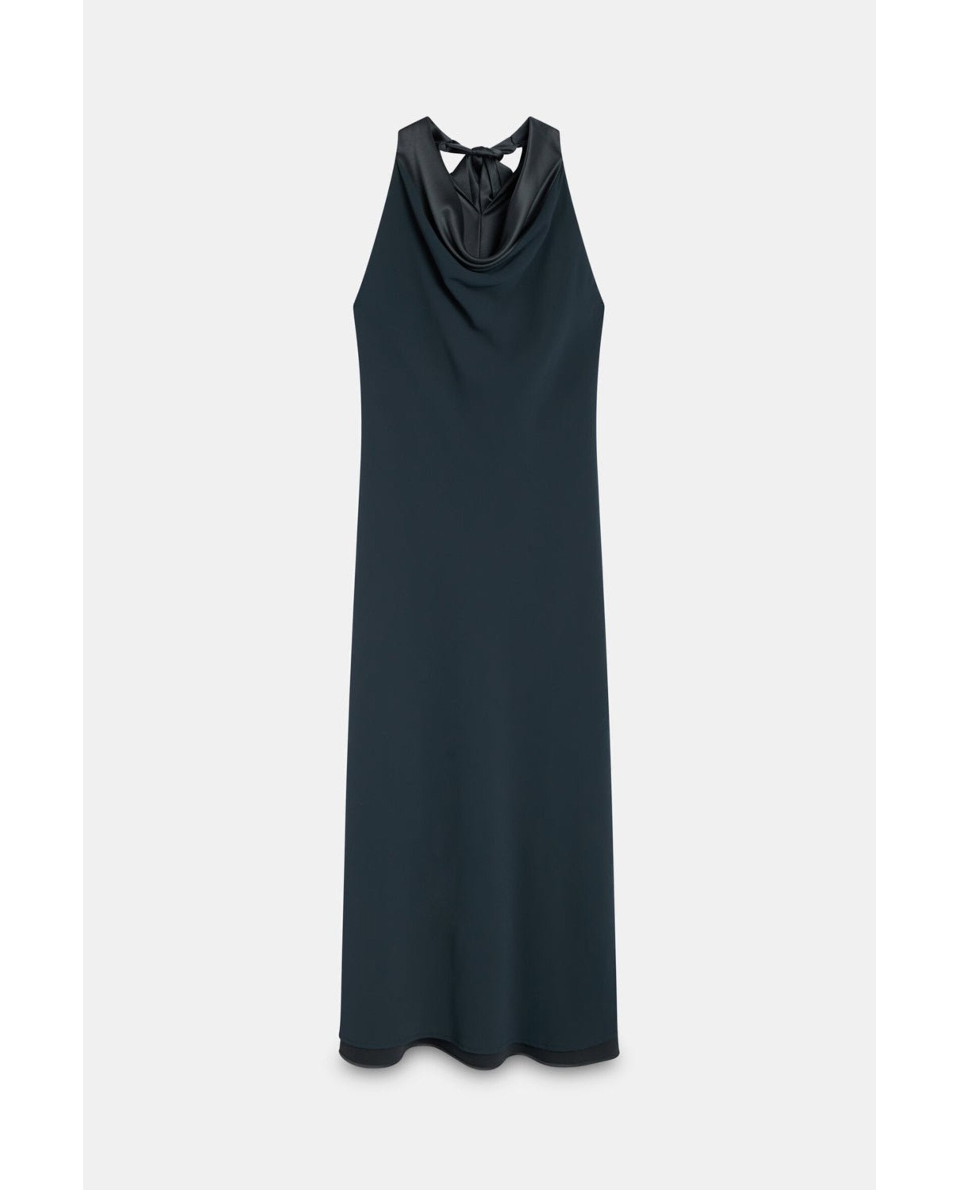 Vestido de mujer satinado - Bimani - Petróleo Petróleo-6