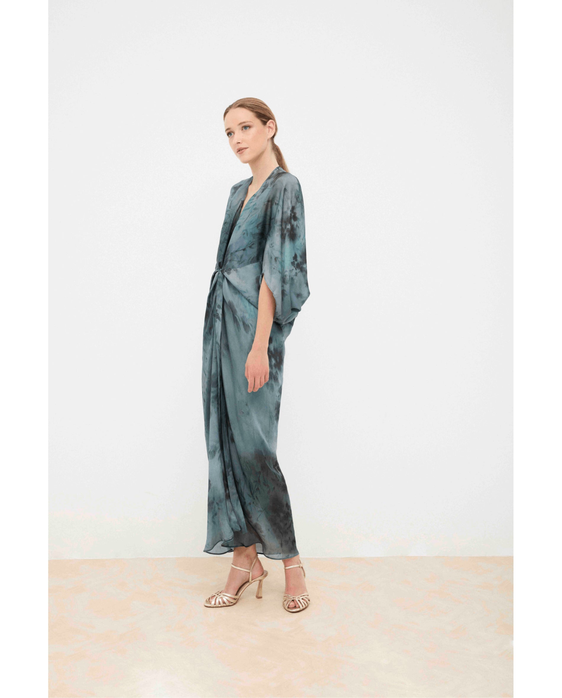 Imagen 2 de Vestido de mujer estilo kaftan - Bimani - Azul Azul