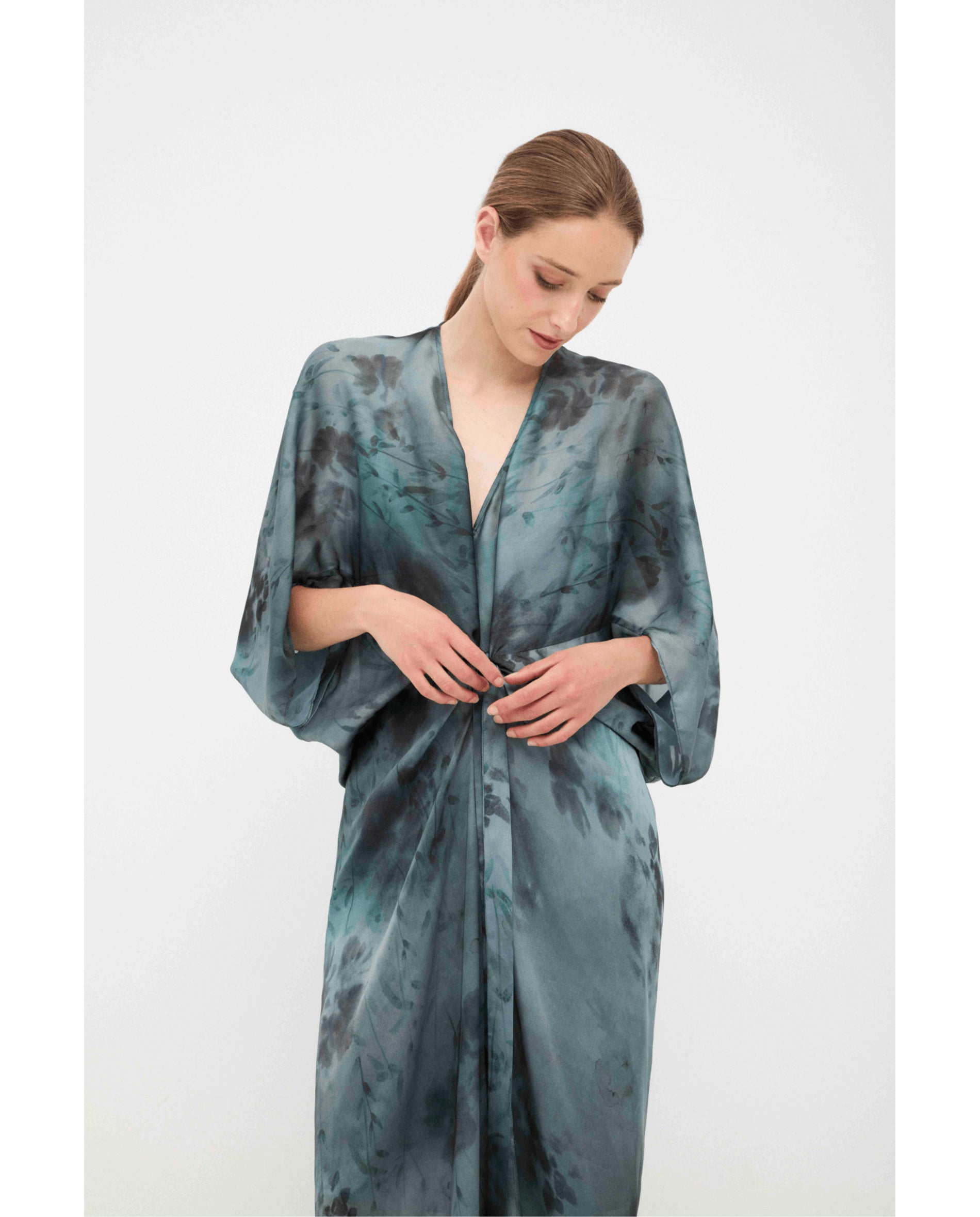 Imagen 4 de Vestido de mujer estilo kaftan - Bimani - Azul Azul