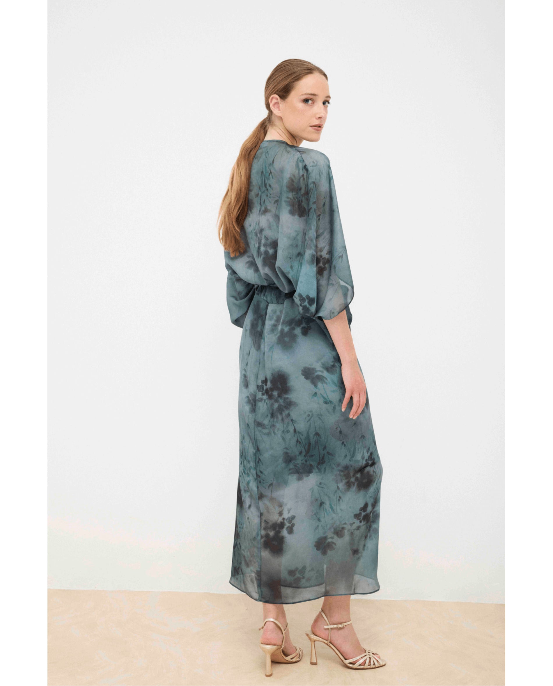 Imagen 5 de Vestido de mujer estilo kaftan - Bimani - Azul Azul