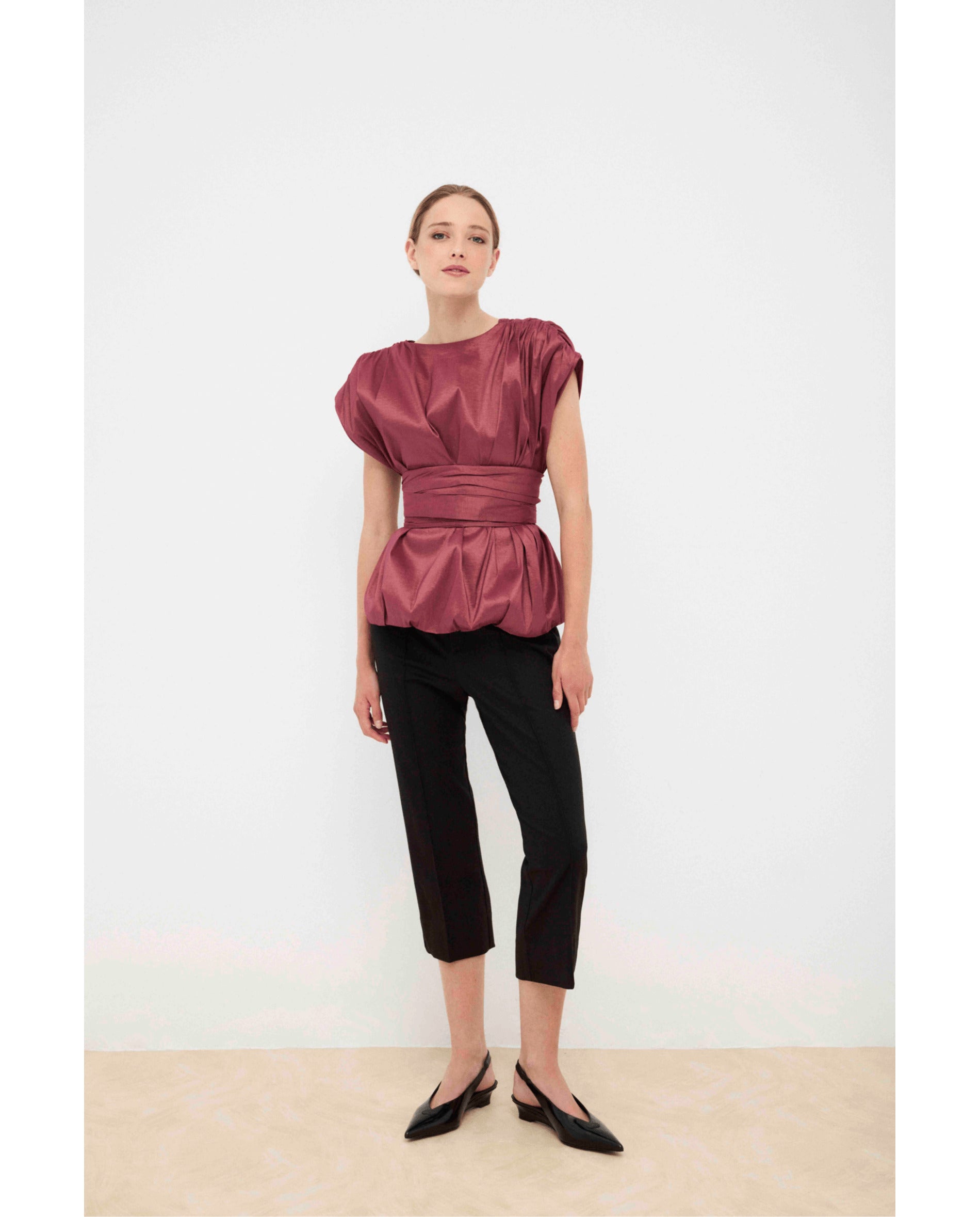 Top de mujer de corte recto y amplio - Bimani - Rosa Rosa-2