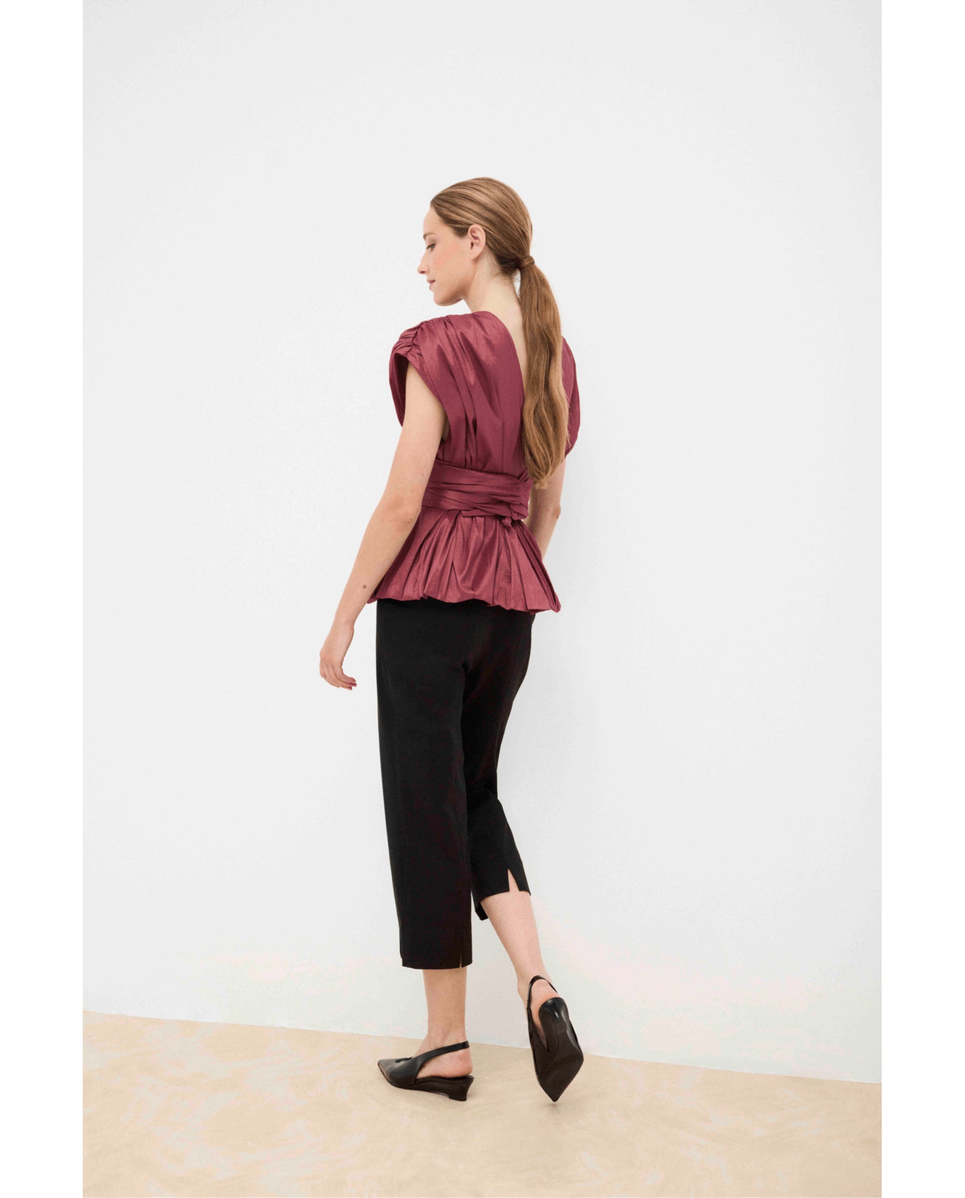 Top de mujer de corte recto y amplio - Bimani - Rosa Rosa-4