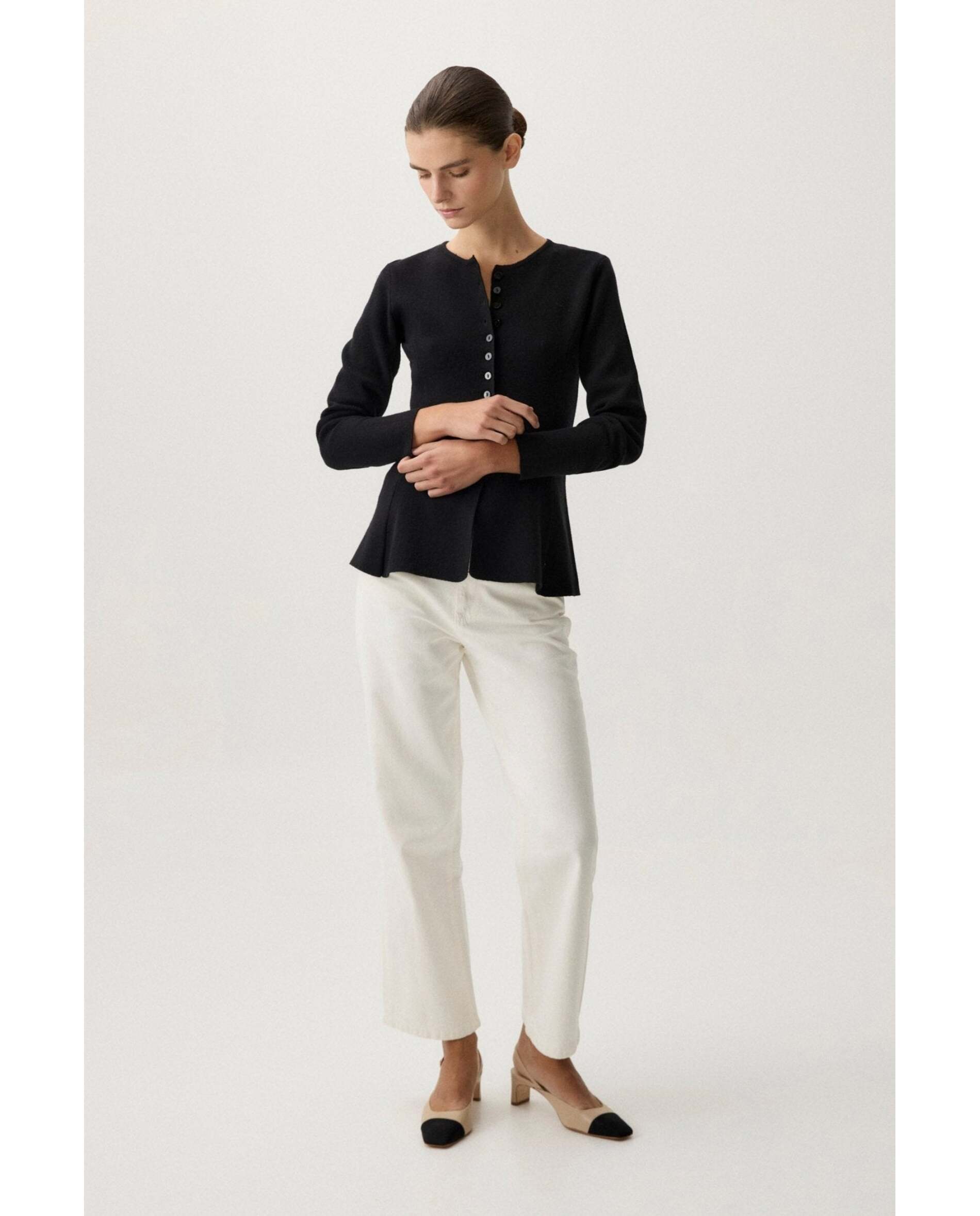 Chaqueta de mujer de corte entallado - Bimani - Negro Negro-1