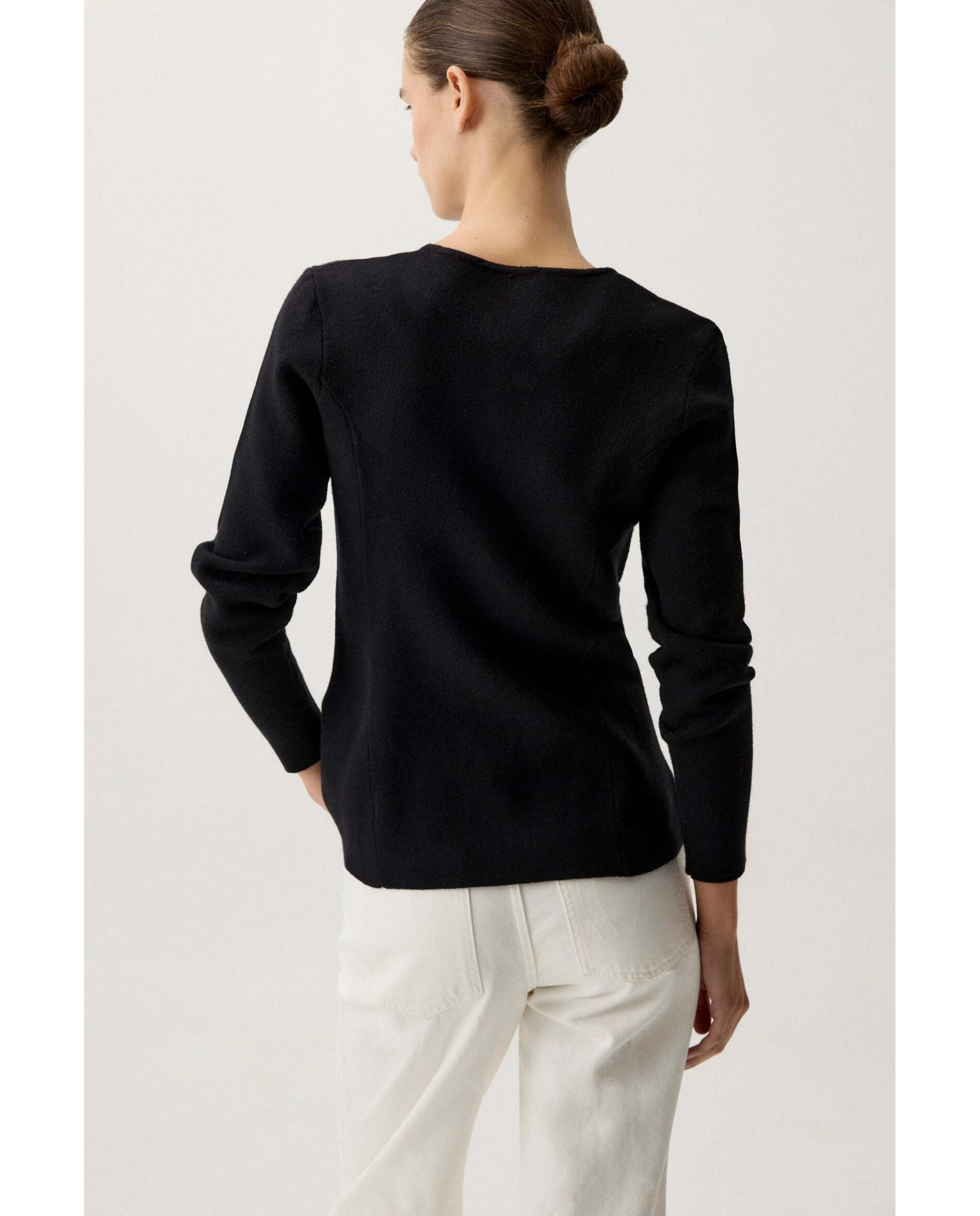Chaqueta de mujer de corte entallado - Bimani - Negro Negro-2
