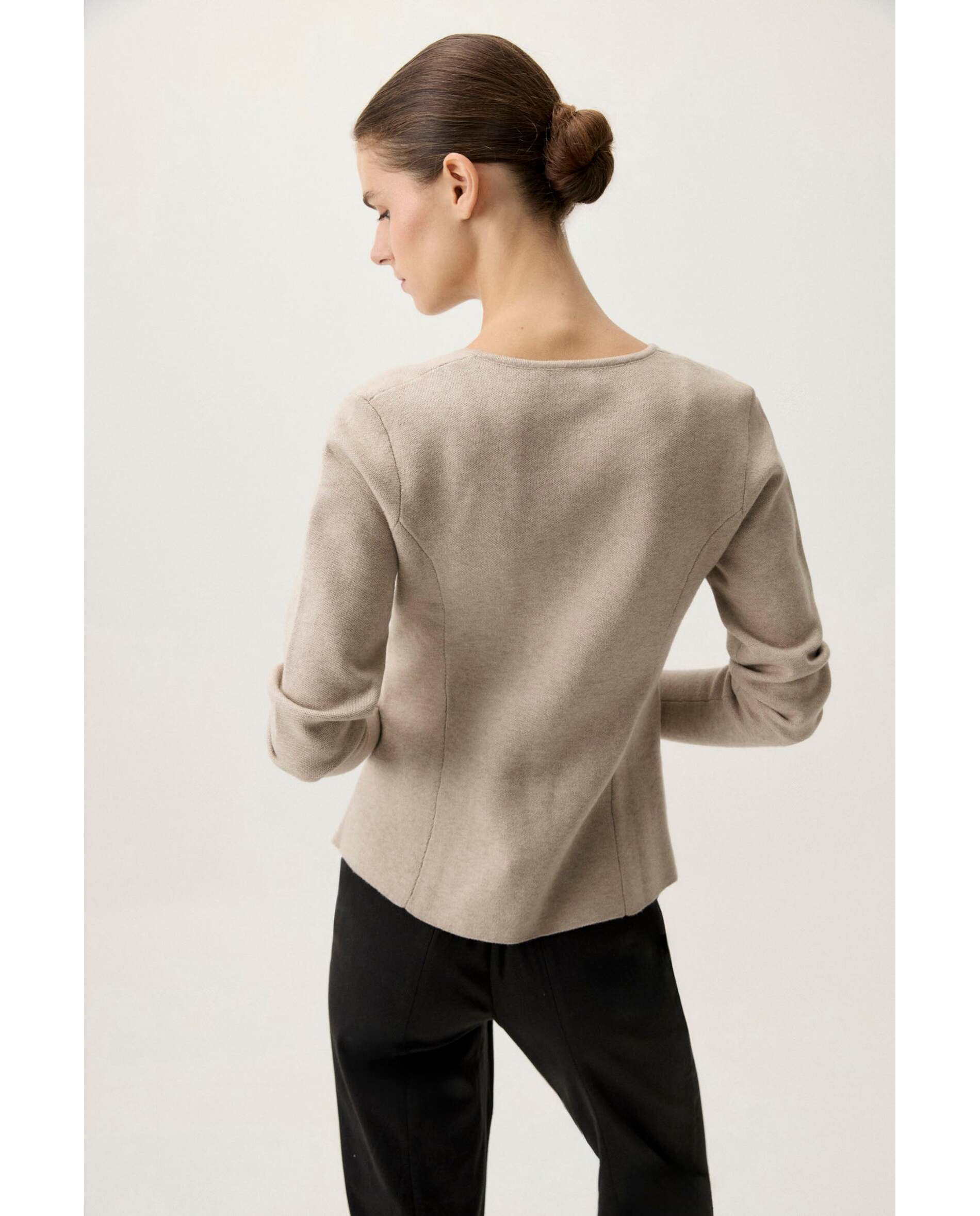 Chaqueta de mujer de corte entallado - Bimani - Beige Beige-2