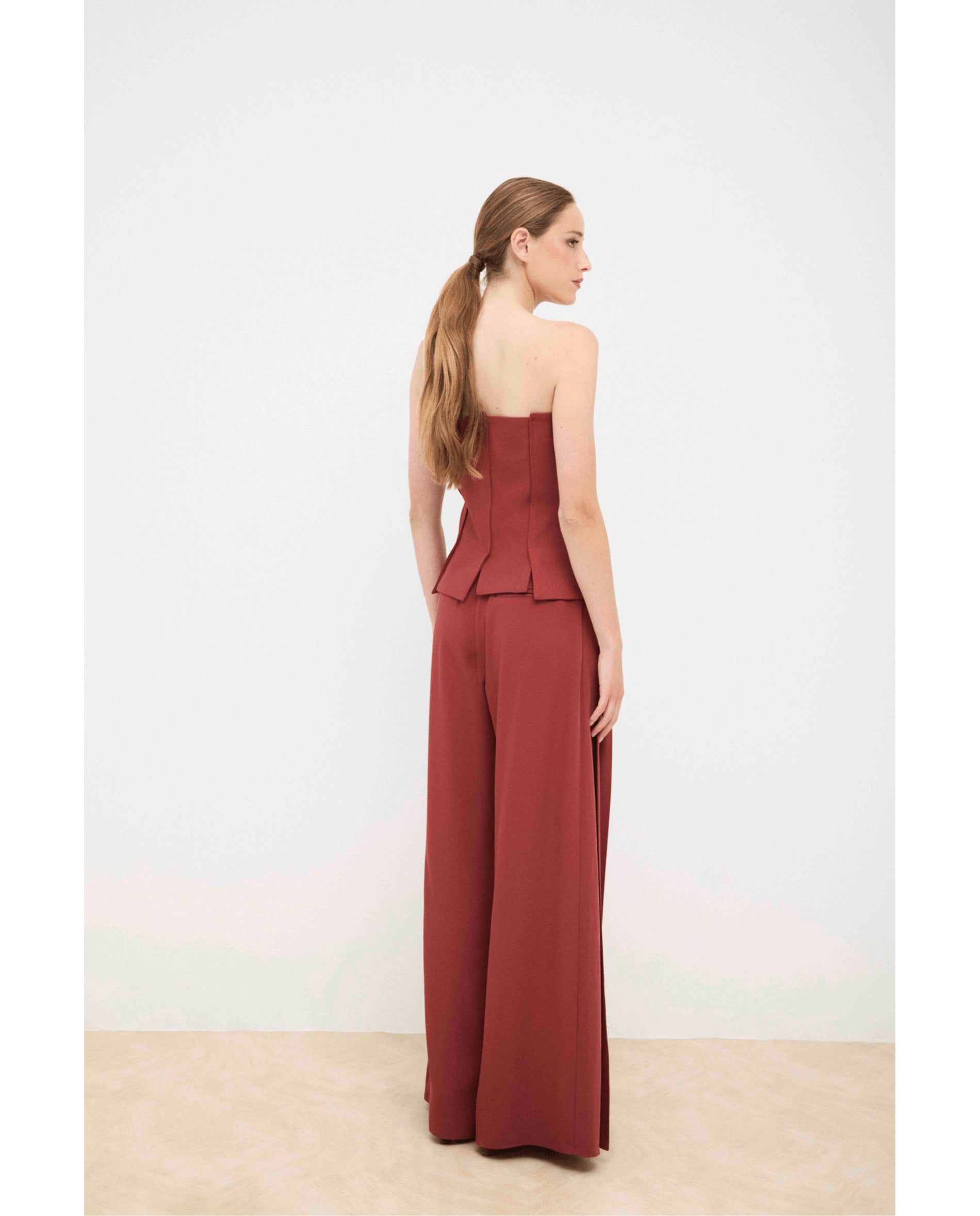 Pantalón de mujer ancho - Bimani - Rosa Rosa-3