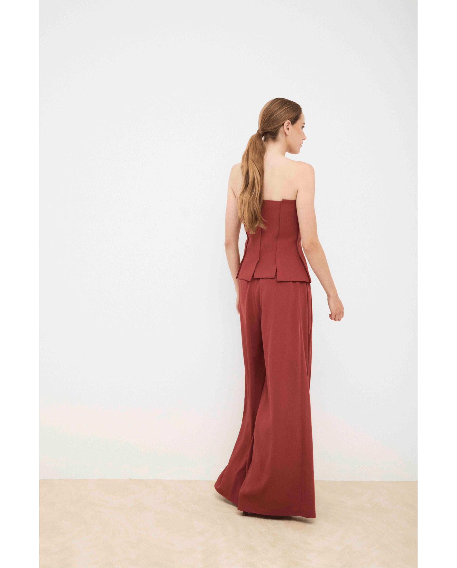 Pantalón de mujer ancho - Bimani - Rosa Rosa-4