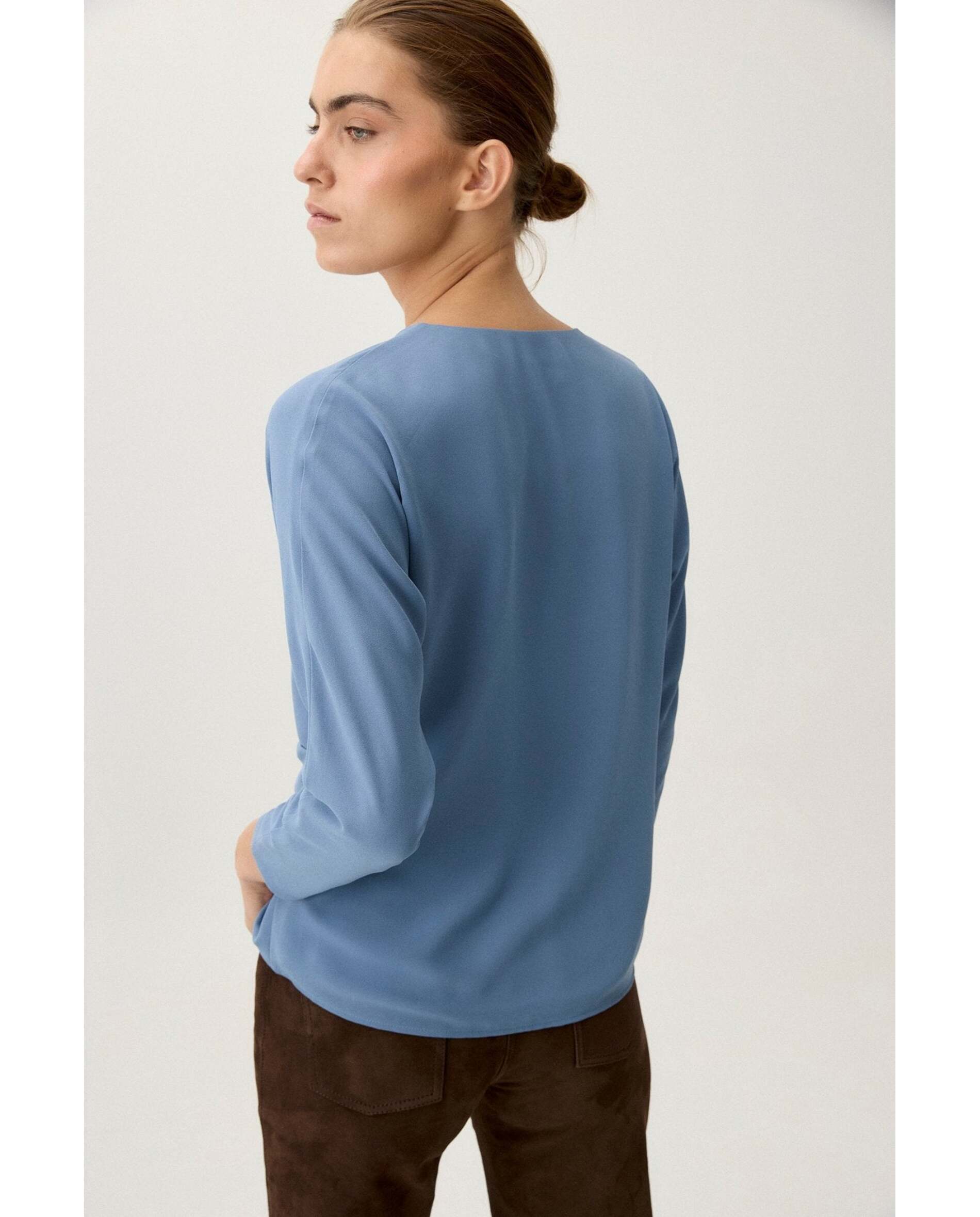 Blusa de mujer manga murciélago - Bimani - Azul Azul-2