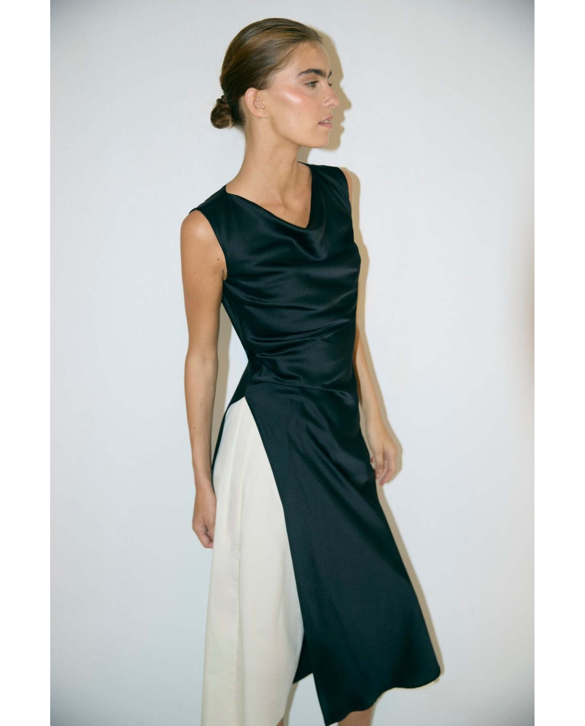 Top de mujer satinado - Bimani - Negro Negro-1