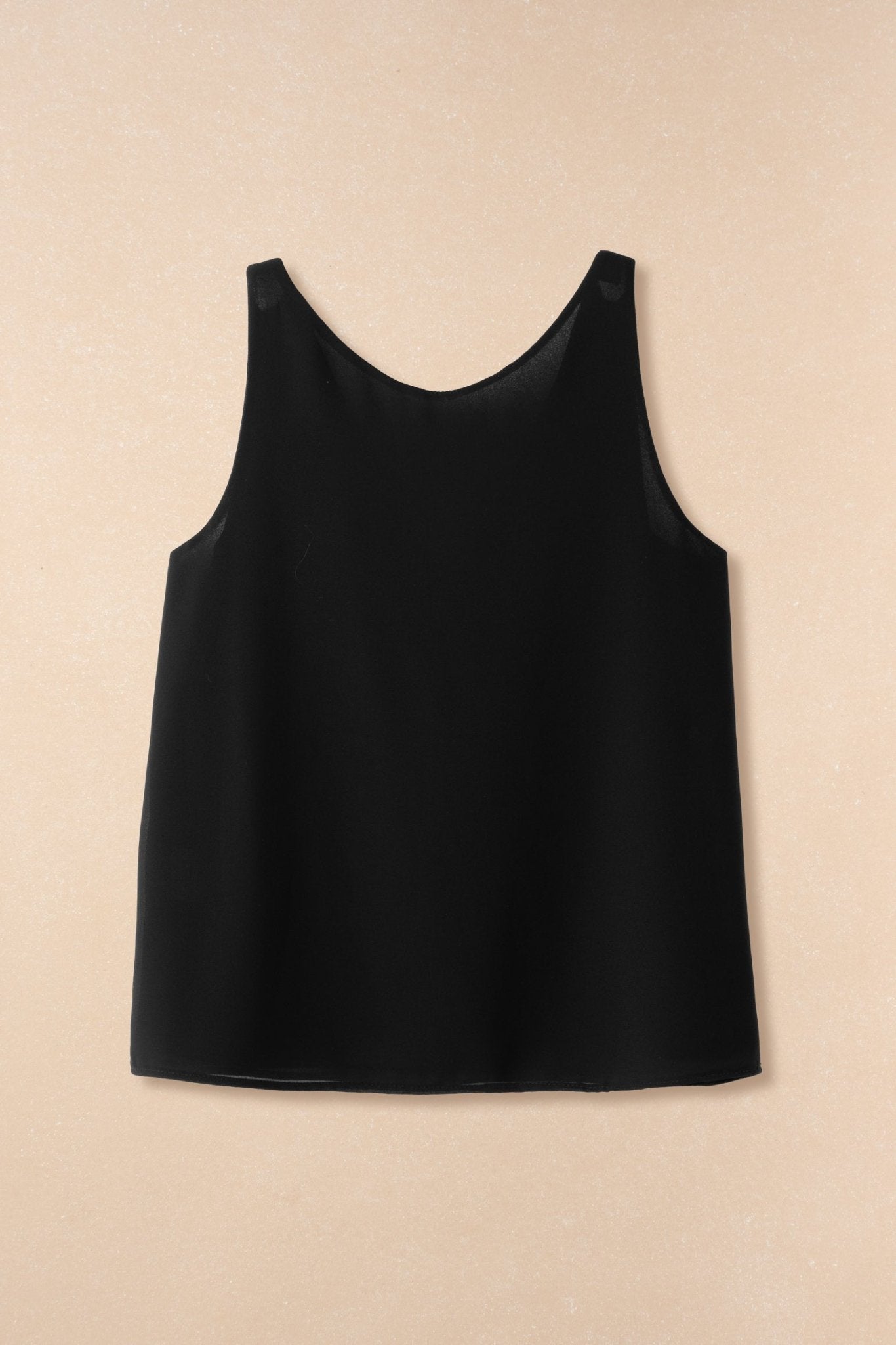 Top de mujer de tirantes anchos y corte recto - Bimani - Negro Negro-4