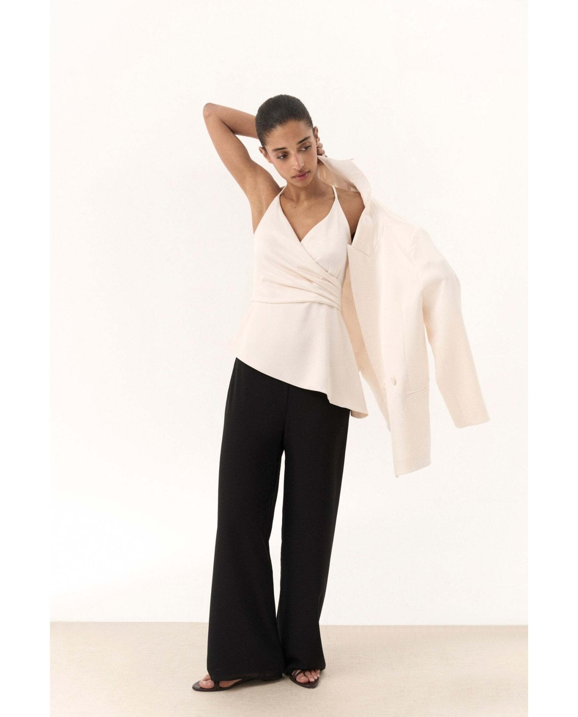 Pantalón de mujer tejido bimani - Negro Negro-1