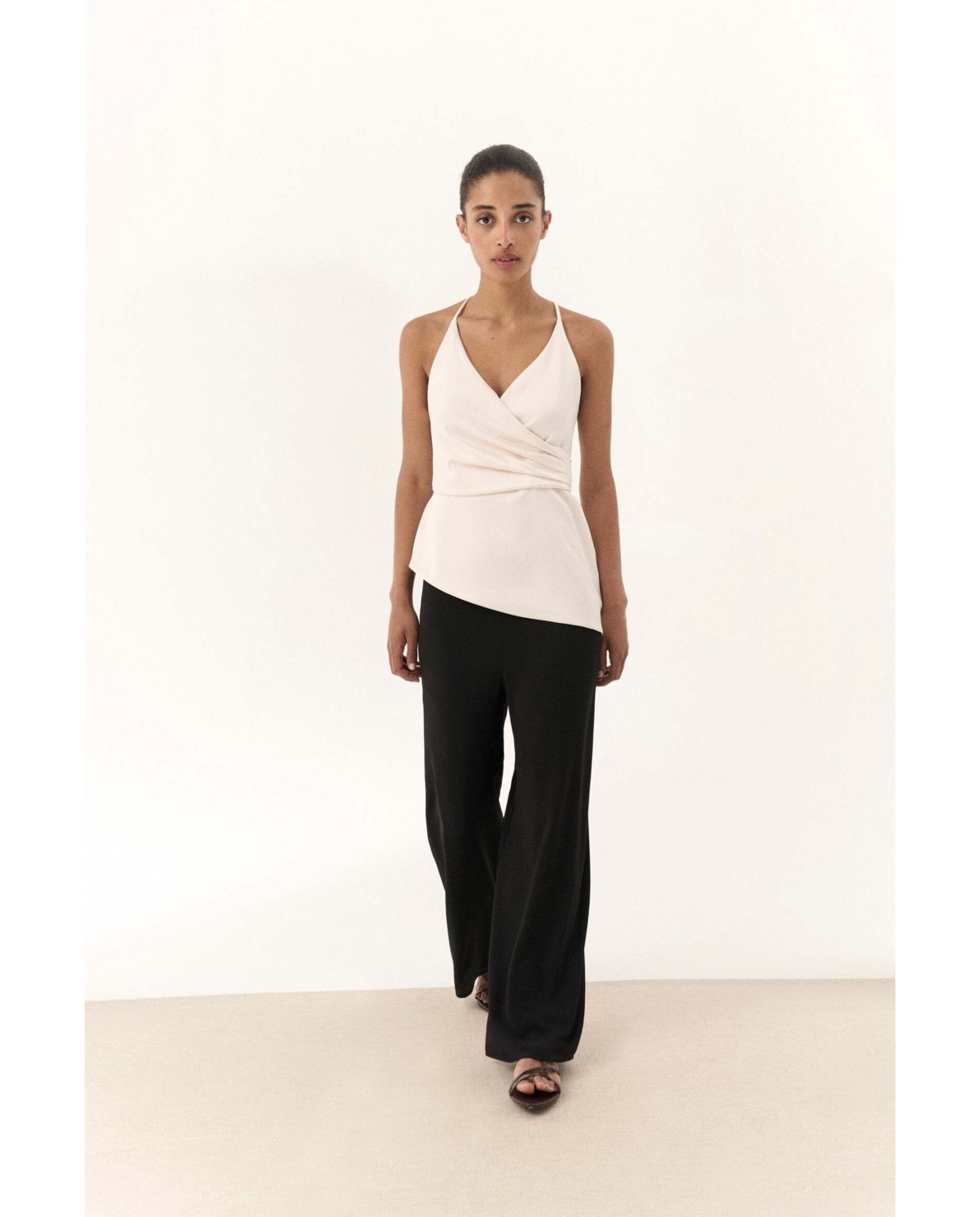 Pantalón de mujer tejido bimani - Negro Negro-2