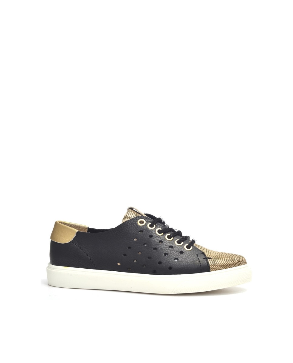 Alpe - Zapatillas de piel de mujer de piel con suela antideslizante y cierre mediante cordón.